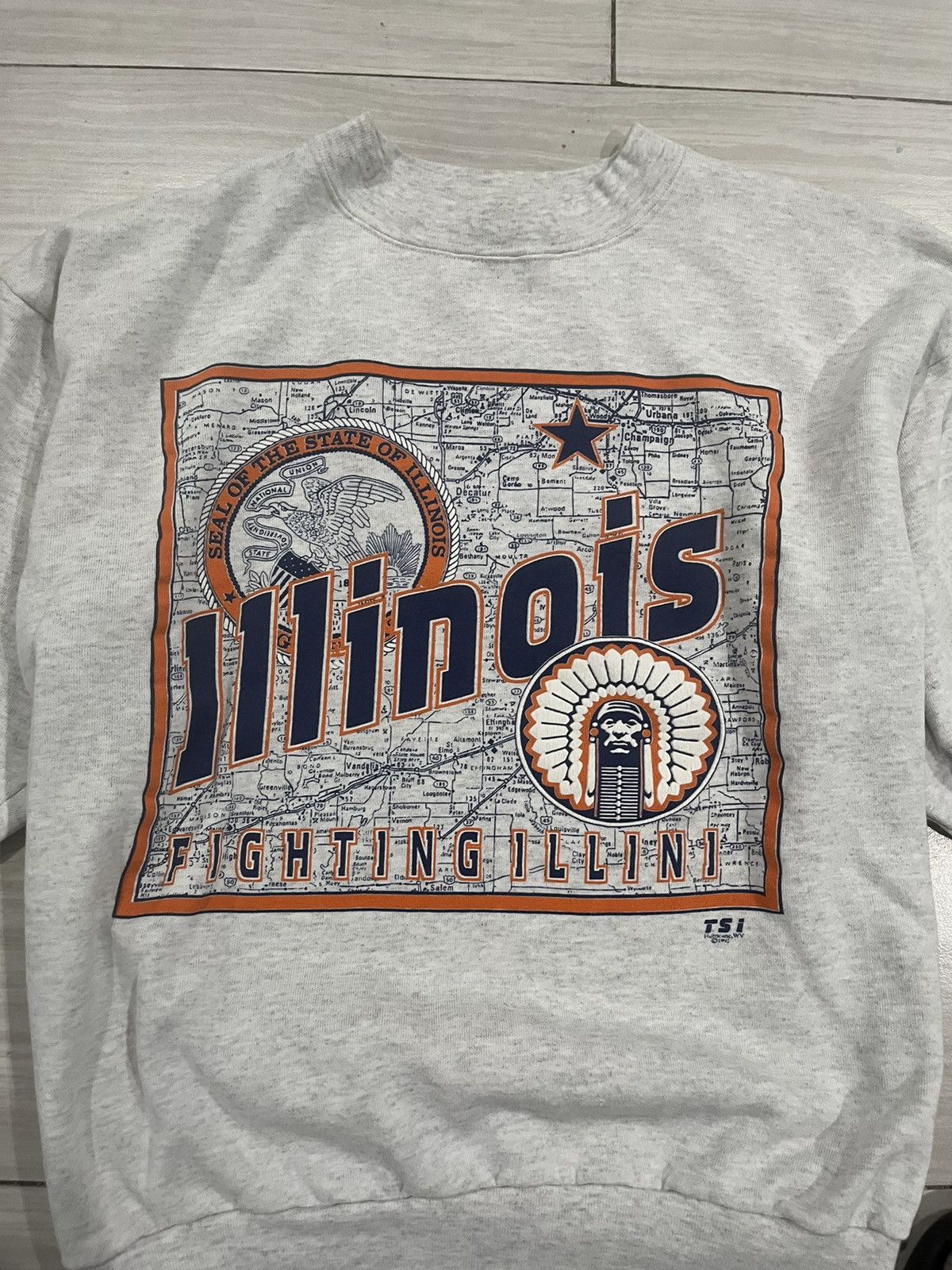 Vintage Vintage Illinois crew neck Size US L / EU 52-54 / 3 - 2 Thumbnail
