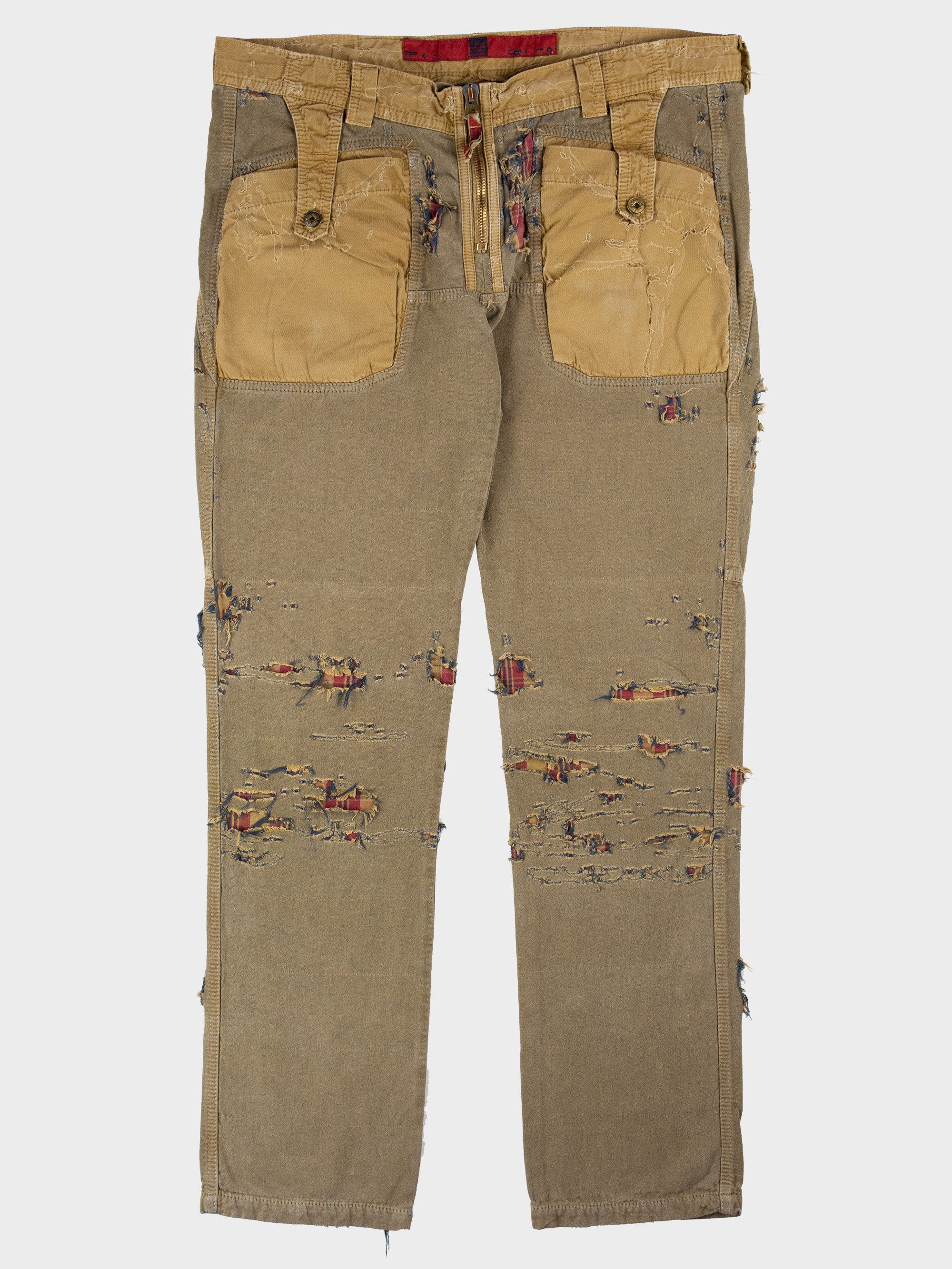 Marithe + Francois Girbaud RARE Marithé + François Girbaud destroyed cargo pants Size US 32 / EU 48 - 1 Thumbnail