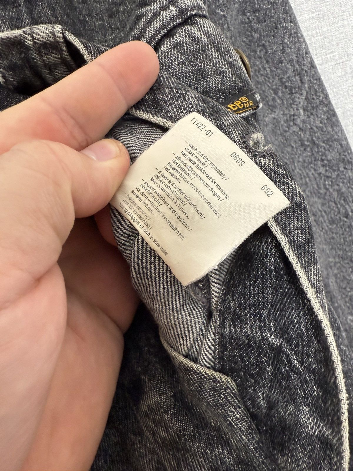 Lee Vintage 80s Lee Rider Graphite Denim Trucker Jacket Jean Size US L / EU 52-54 / 3 - 22 Thumbnail