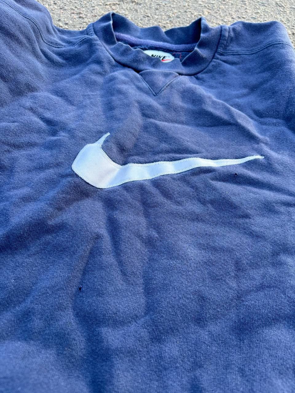 Nike × Vintage Vintage Y2K Nike Embroidered Swoosh Logo Faded Sweatshirts Size US M / EU 48-50 / 2 - 3 Thumbnail