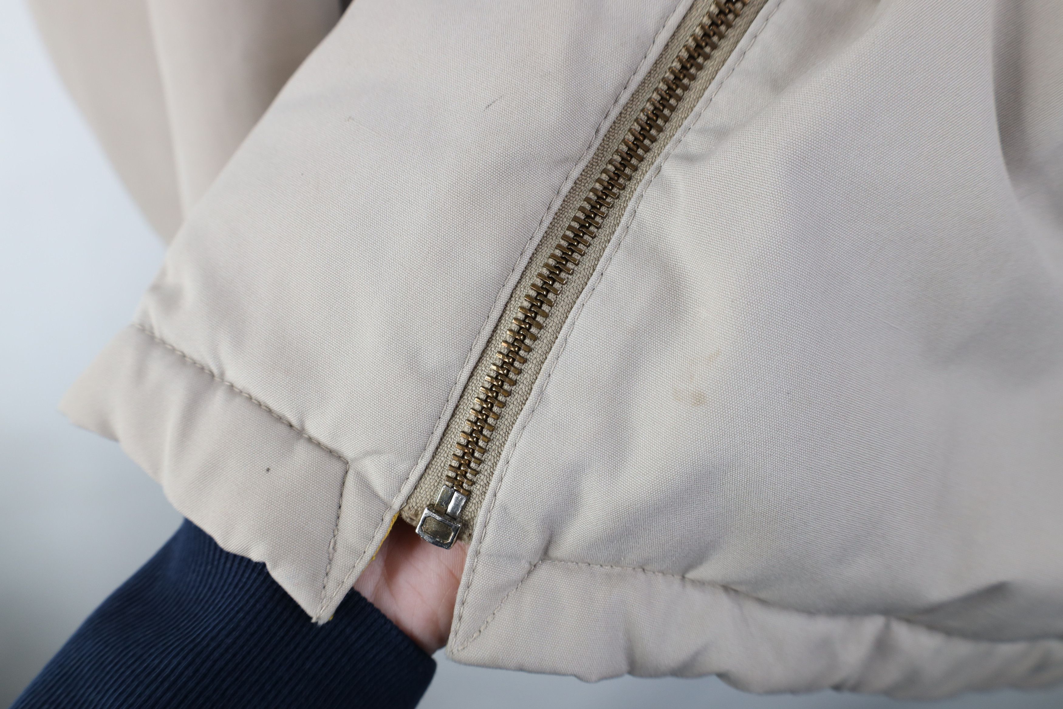 Vintage Vintage 70s Streetwear Puffer Cafe Racer Bomber Jacket Beige Size US XXL / EU 58 / 5 - 8 Thumbnail