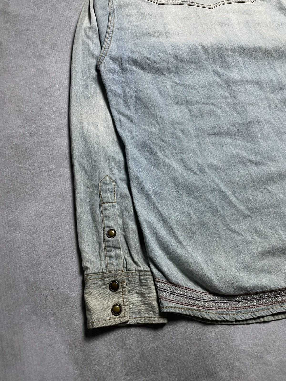 PPFM 2000’s iLLs - Sashiko Stitch Button Faded Shirt Size US M / EU 48-50 / 2 - 13 Thumbnail