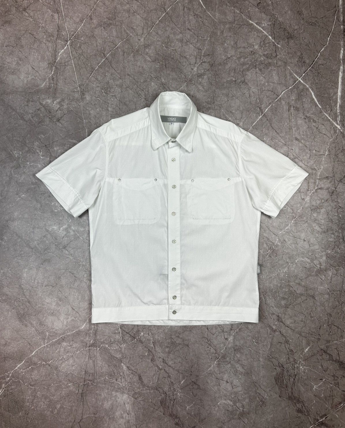 Versace Vintage Versace Jeans Couture Button up Shirt Size US L / EU 52-54 / 3 - 1 Thumbnail