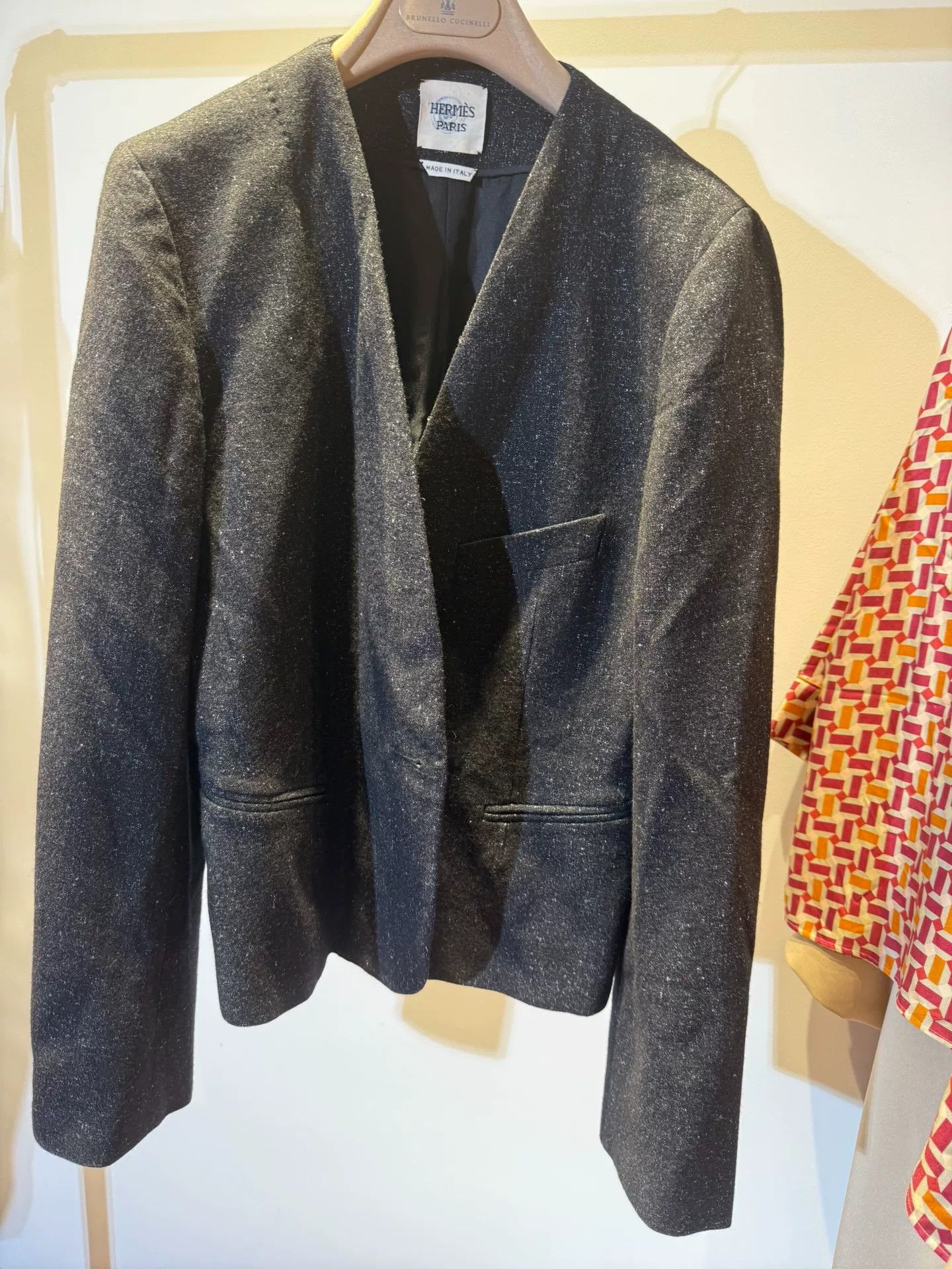 Hermes Hermes Size 40 Gray Blazer Size US M / EU 48-50 / 2 - 1 Thumbnail