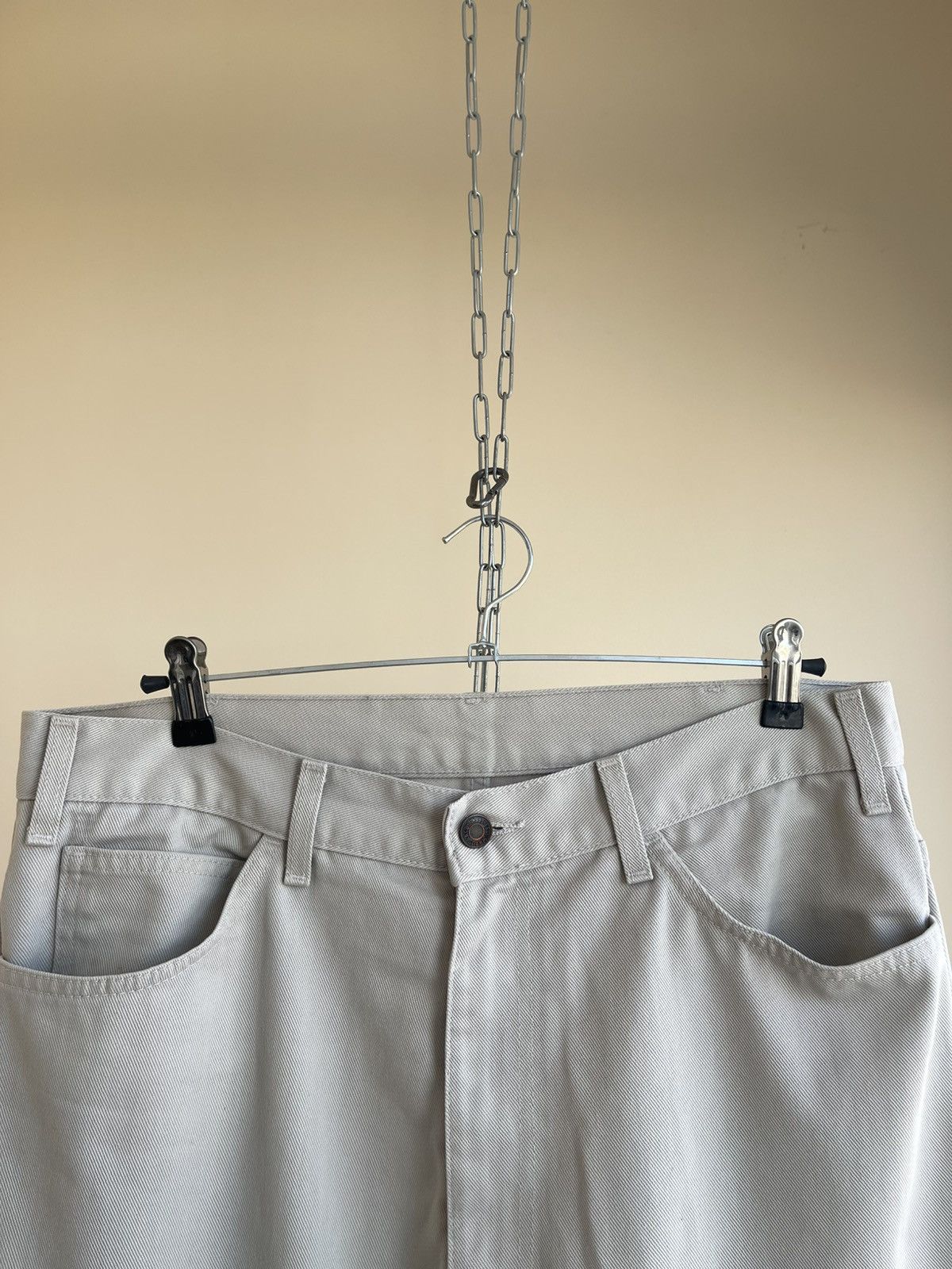 Levi's Sta-Prest 566 White Tab Straight Regular Fit Pants 90s 34x32 Size US 34 / EU 50 - 6 Thumbnail