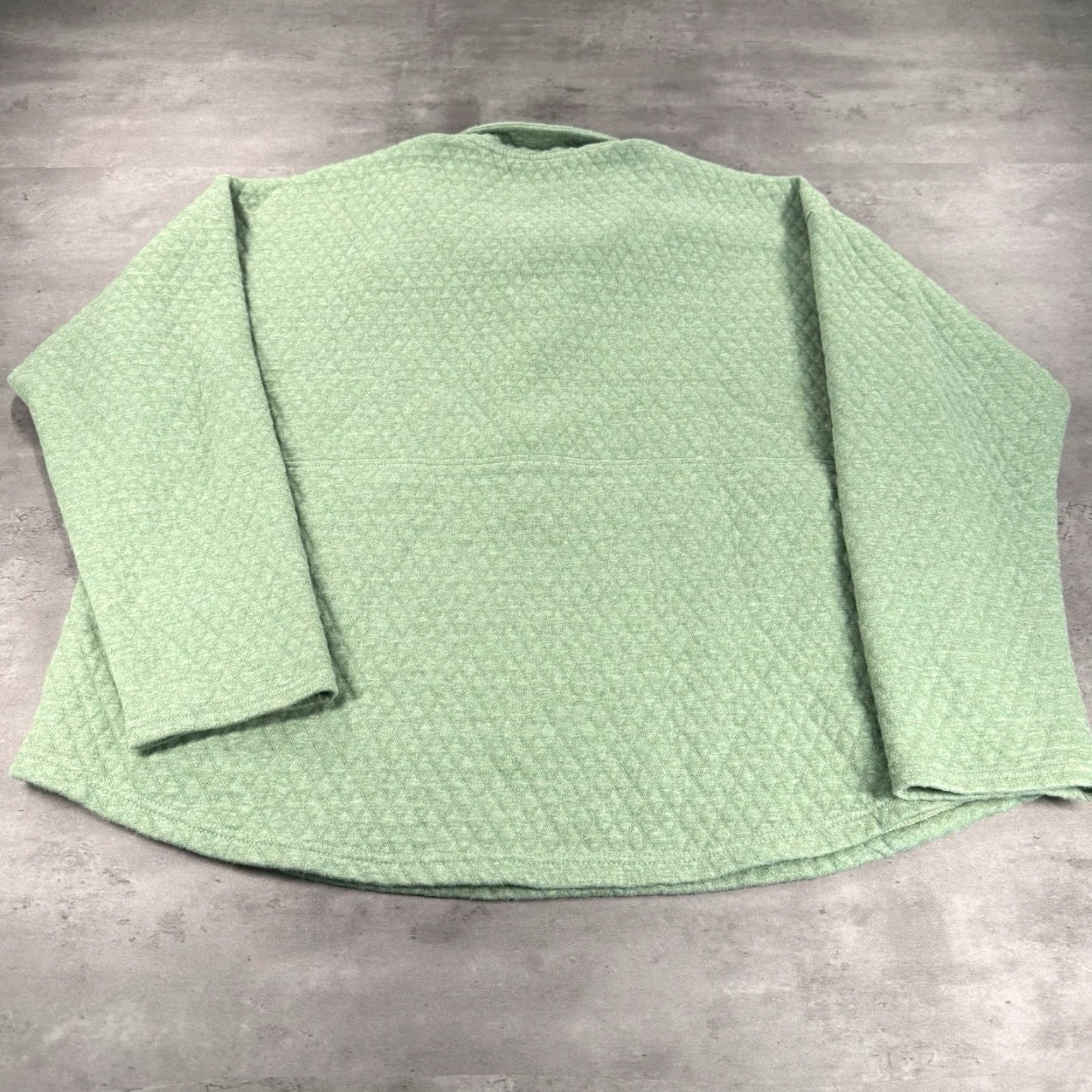 Eddie Bauer **XXL Eddie Bauer Green Women's Quilted Pullover Sweater** User: **XXL Green Eddie Bauer Women's Quilted Pullover Sweater** Size XXL / US 16-18 / IT 52-54 - 3 Thumbnail