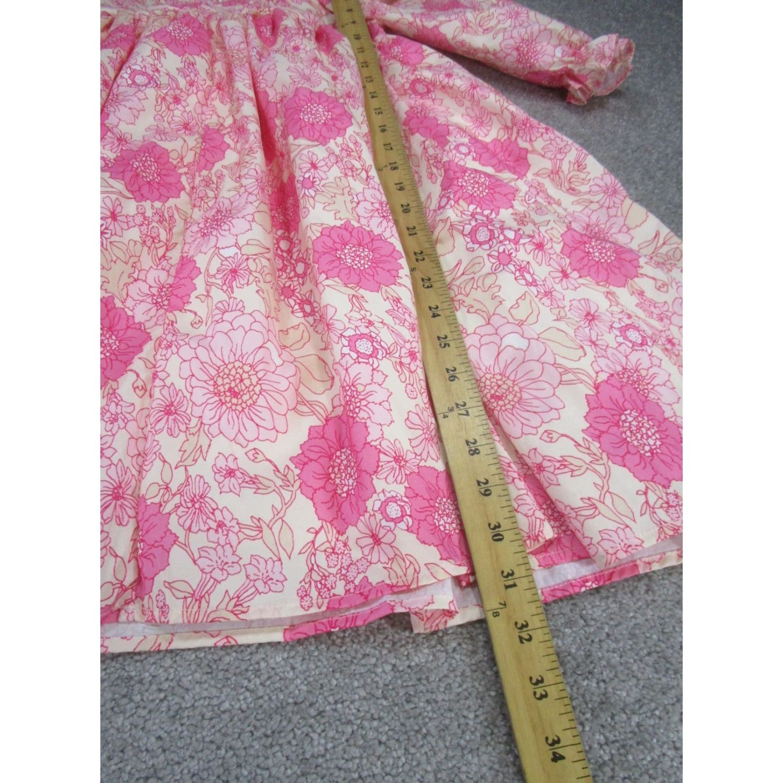 Vintage LOOK SKY Look Sky Mini Dress Womens S Pink Floral Square Neck Puff Sleeve NEW Size S / US 4 / IT 40 - 4 Thumbnail