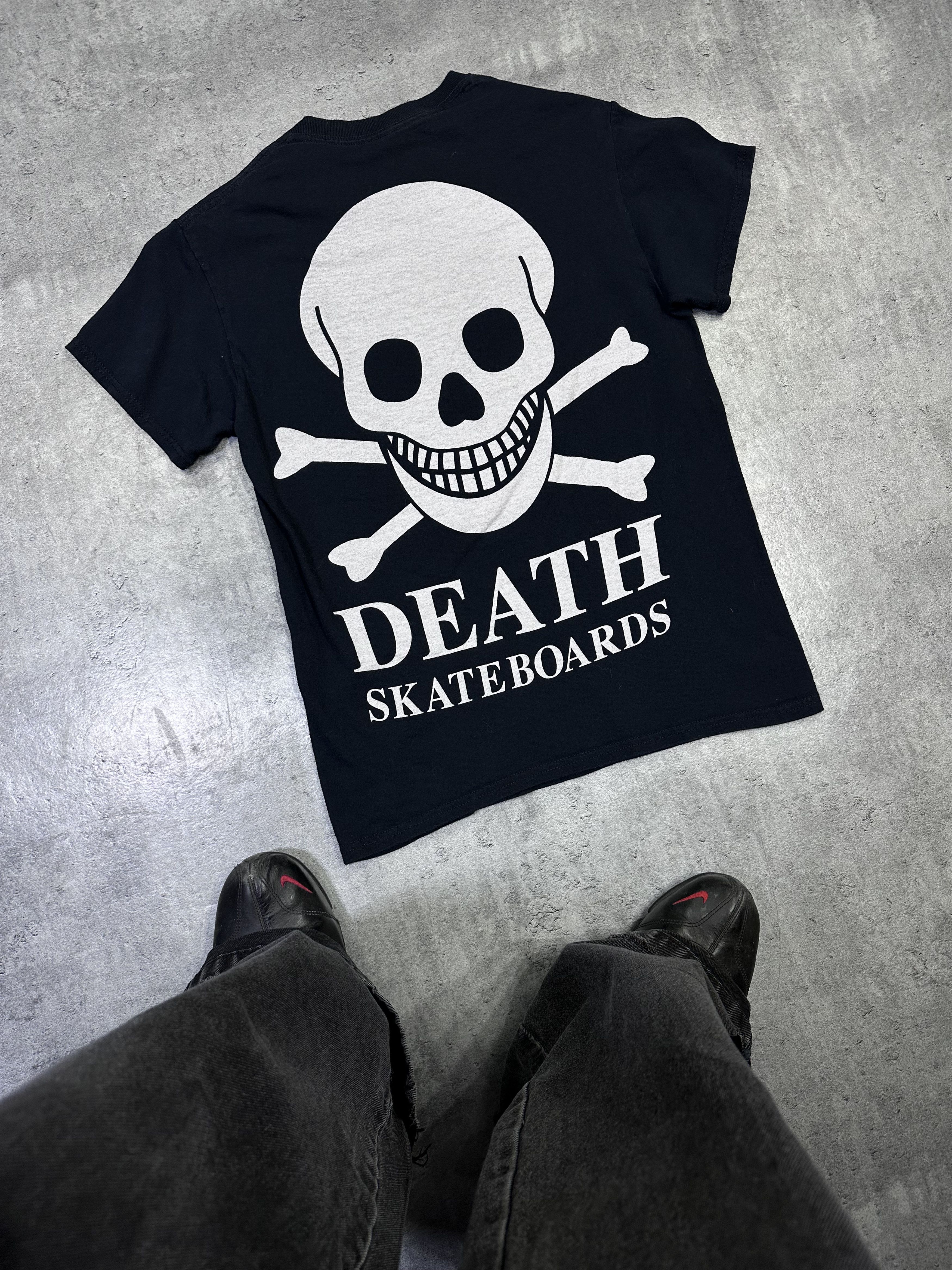 Vintage Death skateboards black tshirt skull graphic Size US S / EU 44-46 / 1 - 1 Thumbnail