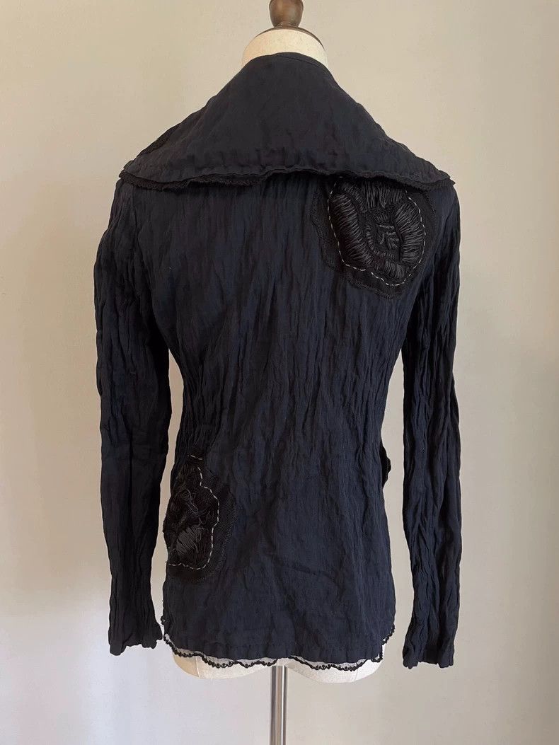 Issey Miyake Issey Miyake size:3 Washed black embroidered coat Size M / US 6-8 / IT 42-44 - 5 Thumbnail
