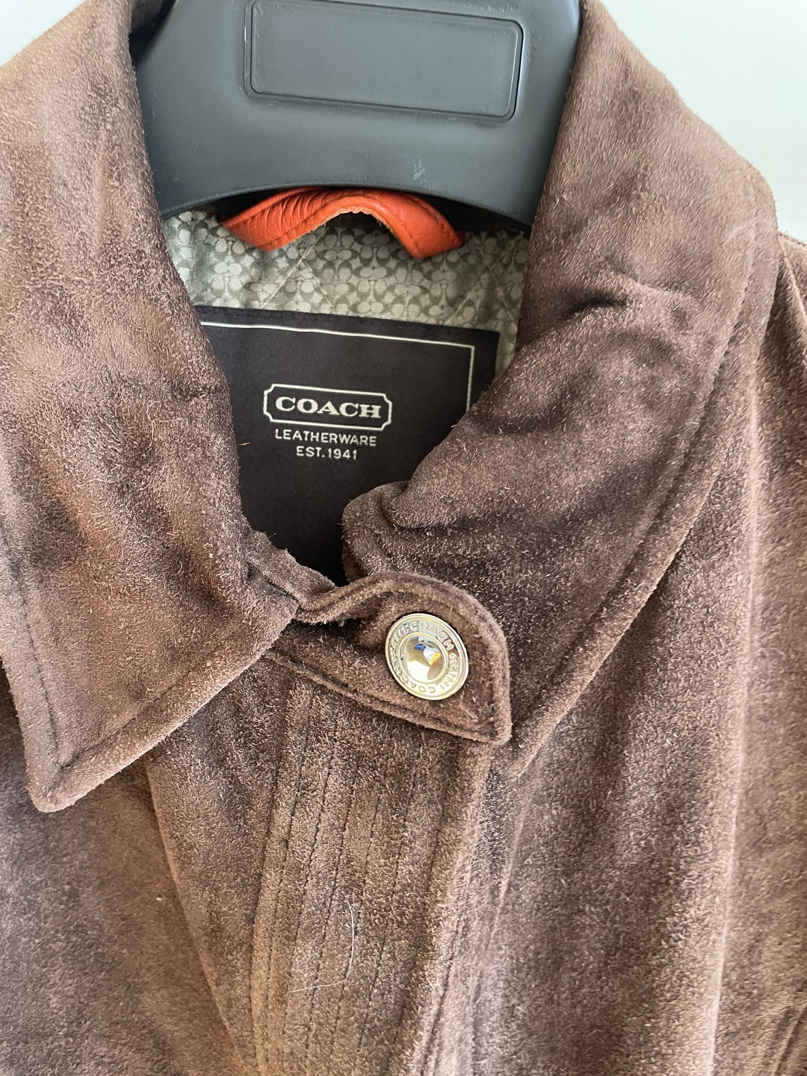 Coach Coach Suede Leather Jacket Size M / US 6-8 / IT 42-44 - 2 Thumbnail
