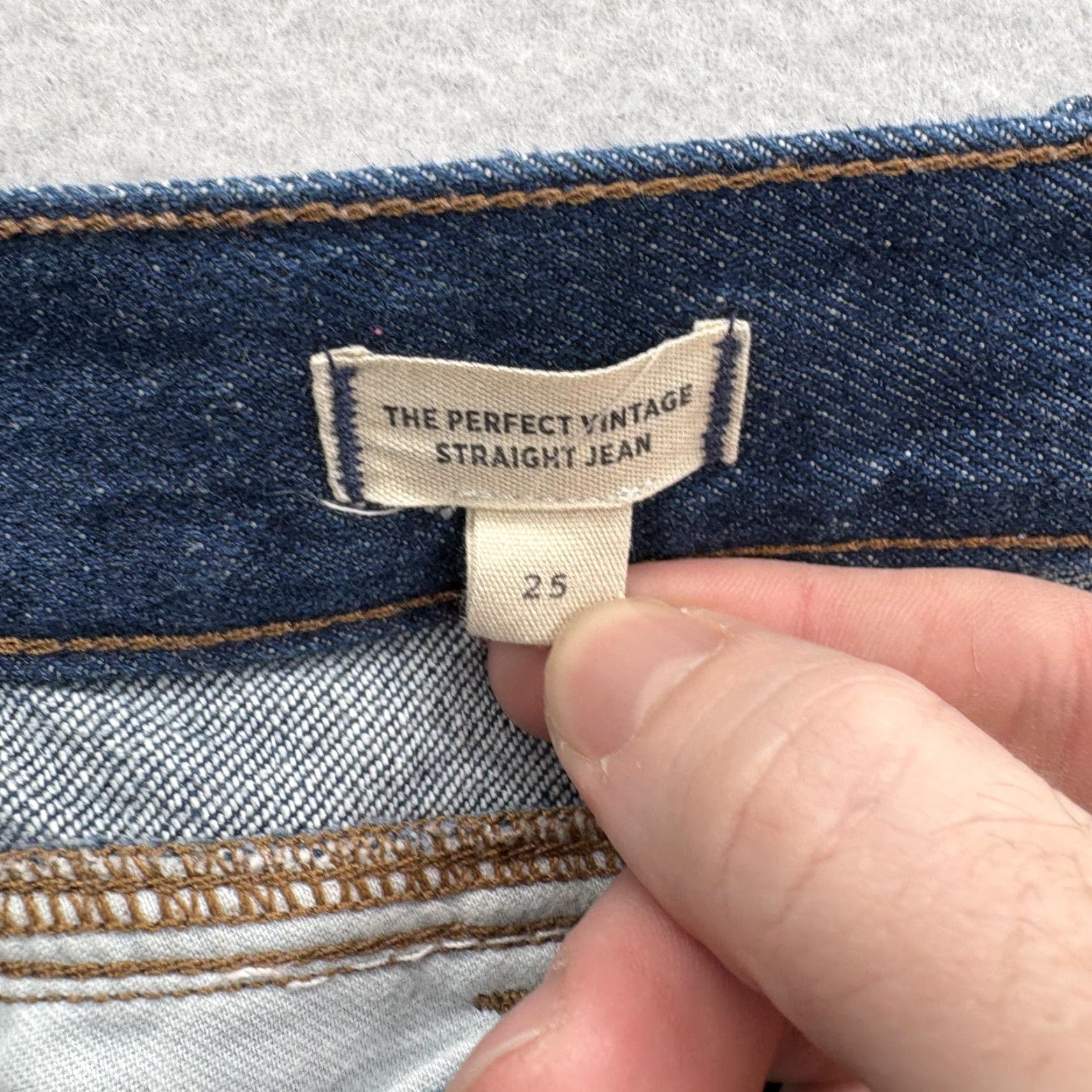 Madewell VINTAGE Madewell The Perfect Vintage Straight Jeans Women's 25 Blue High Rise Denim Y2K Straight Jeans Womens Size 42" / US 20 - 5 Thumbnail