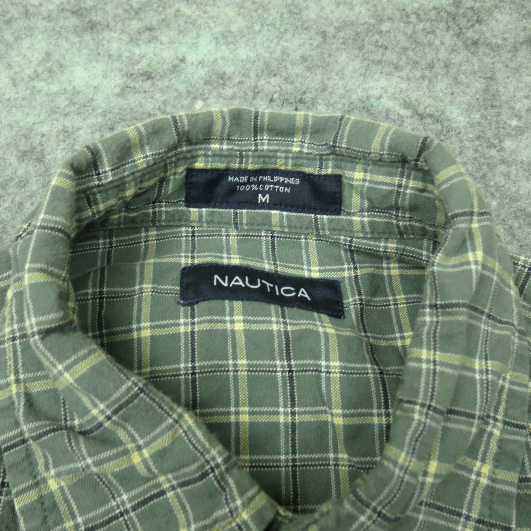 Nautica Nautica Shirt Mens Medium Green Plaid Button-Up Casual Shirt Size US M / EU 48-50 / 2 - 3 Thumbnail