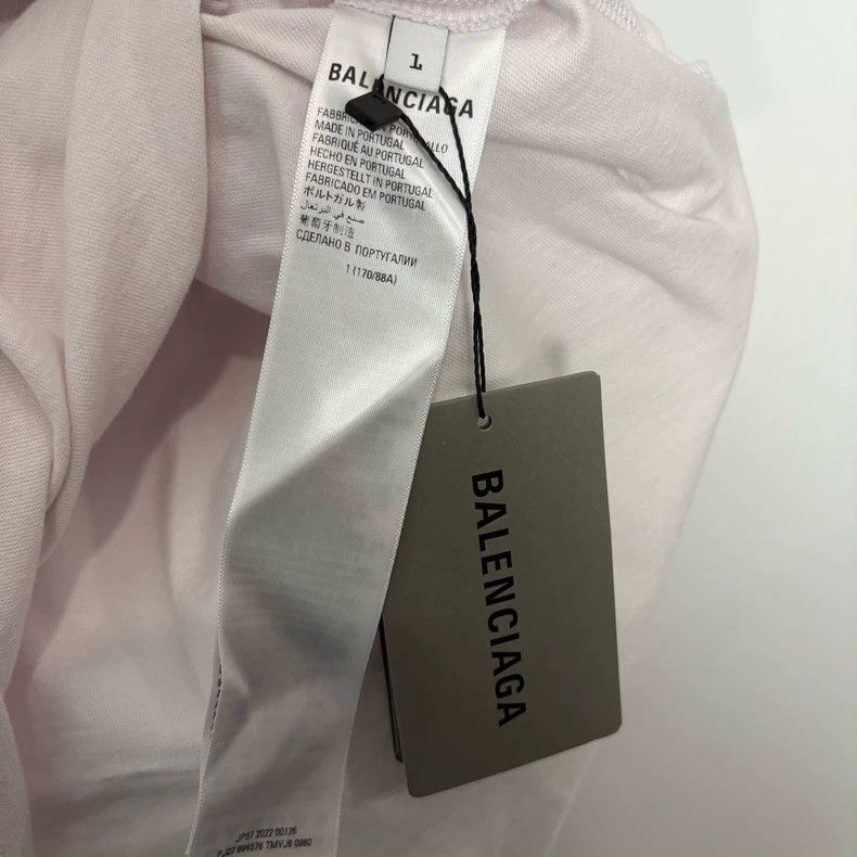 Balenciaga Balenciaga White cover tape strikethrough short sleeve Size US S / EU 44-46 / 1 - 4 Thumbnail