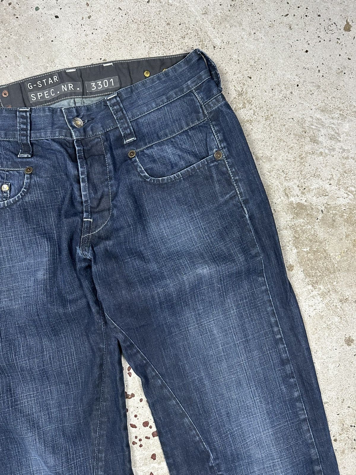 G-Star × Japanese Brand × Vintage Vintage Y2K G Star Raw Baggy Radar Cover Loose Denim Pants Size US 32 / EU 48 - 6 Thumbnail