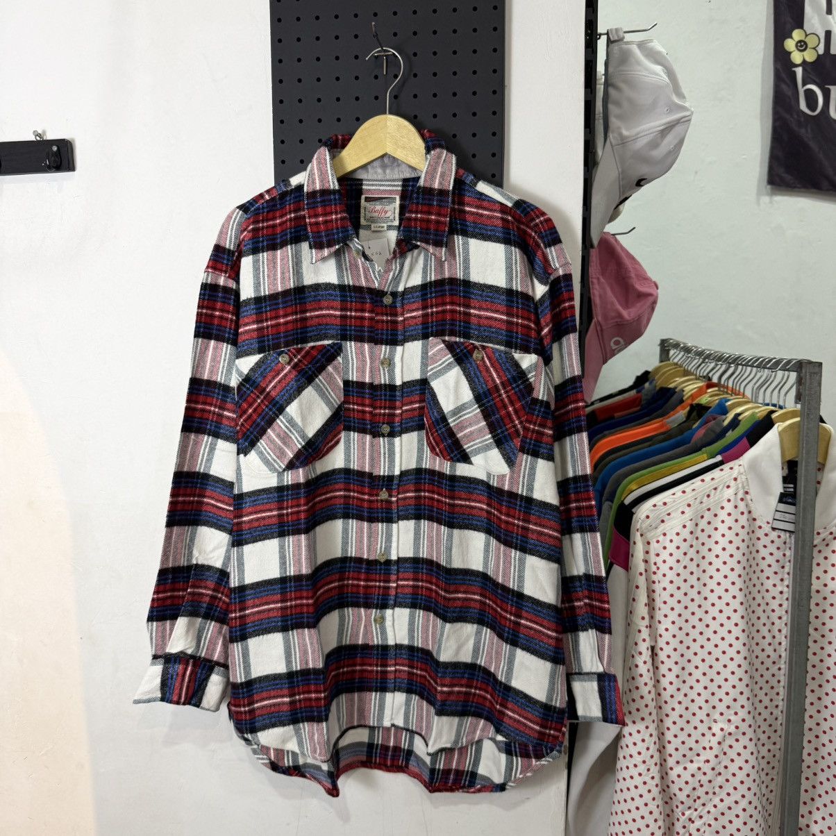 Japanese Brand Vintage BALLY plaid wool flannel shirt Size US XL / EU 56 / 4 - 2 Thumbnail