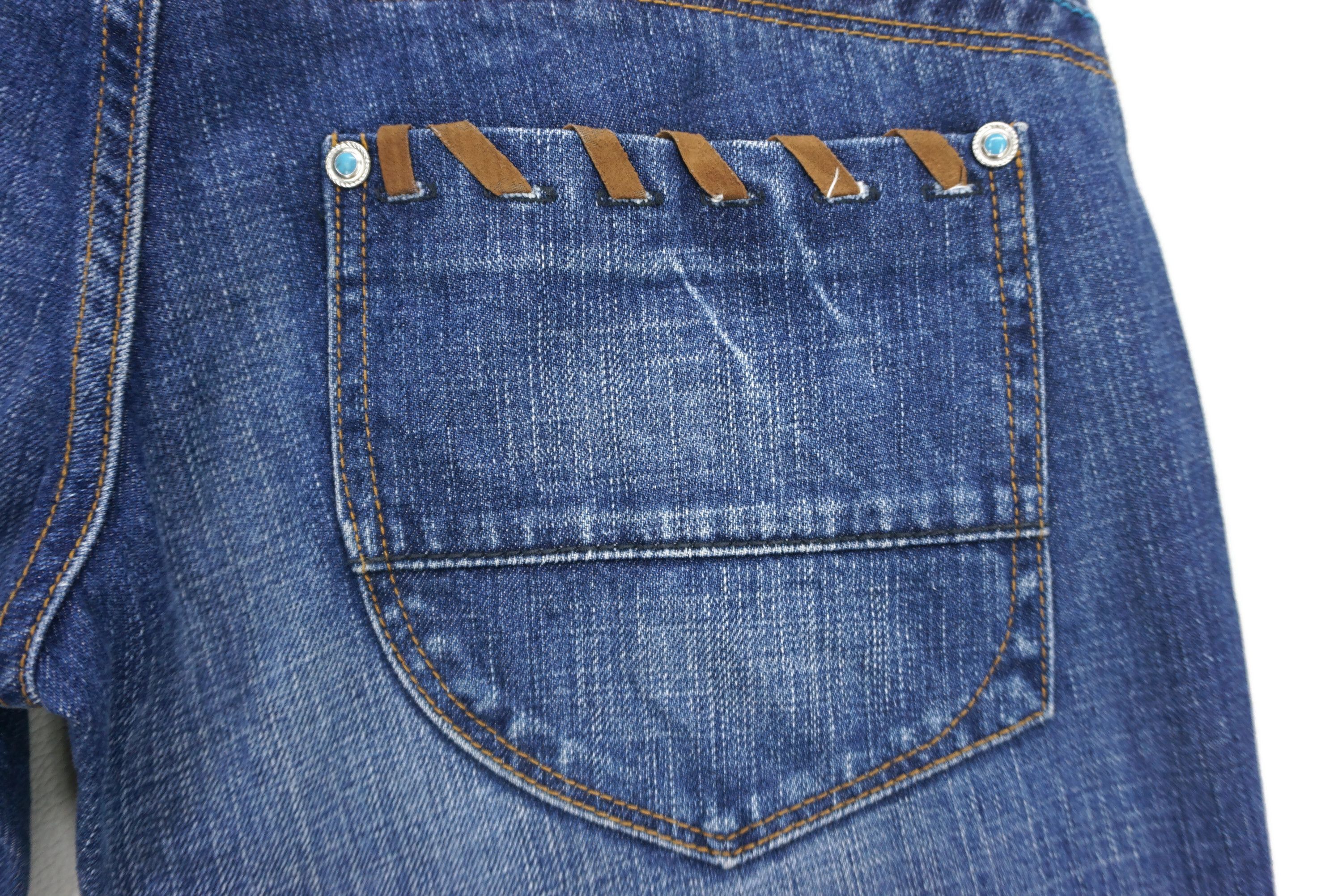 Japanese Brand Back Number Jeans 29 fit W30xL29.5 Low-Rise Bootcut Denim Size 29" - 8 Thumbnail