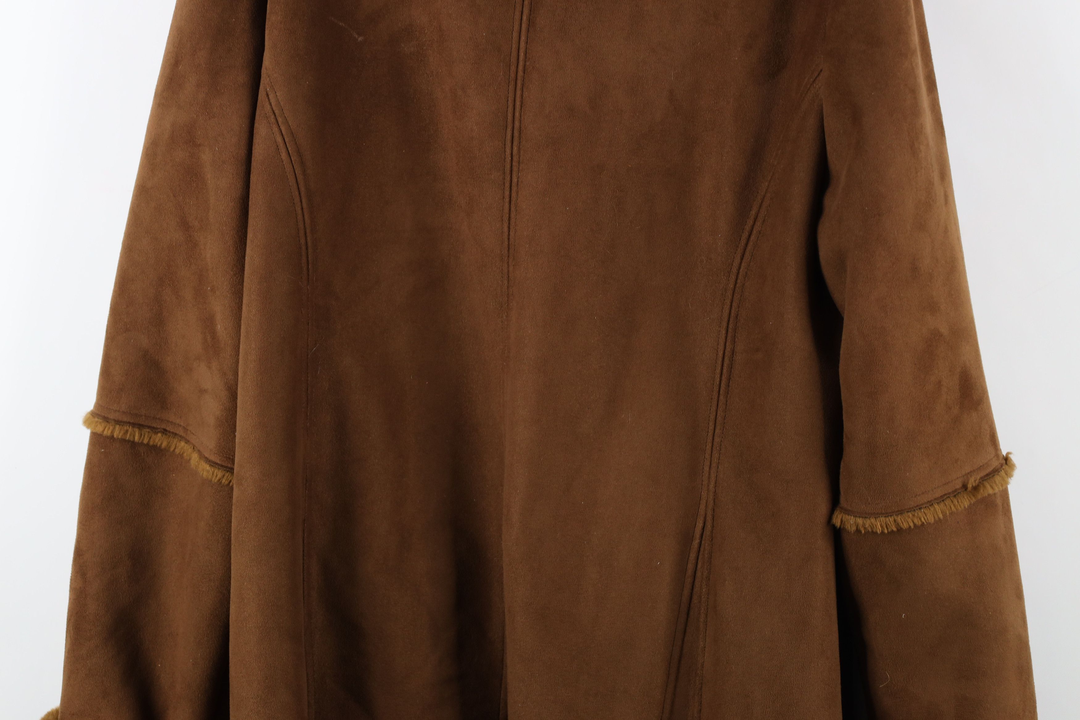 Vintage Vintage 90s Streetwear Plush Pennylane Coat Jacket Brown Size XL / US 12-14 / IT 48-50 - 16 Thumbnail