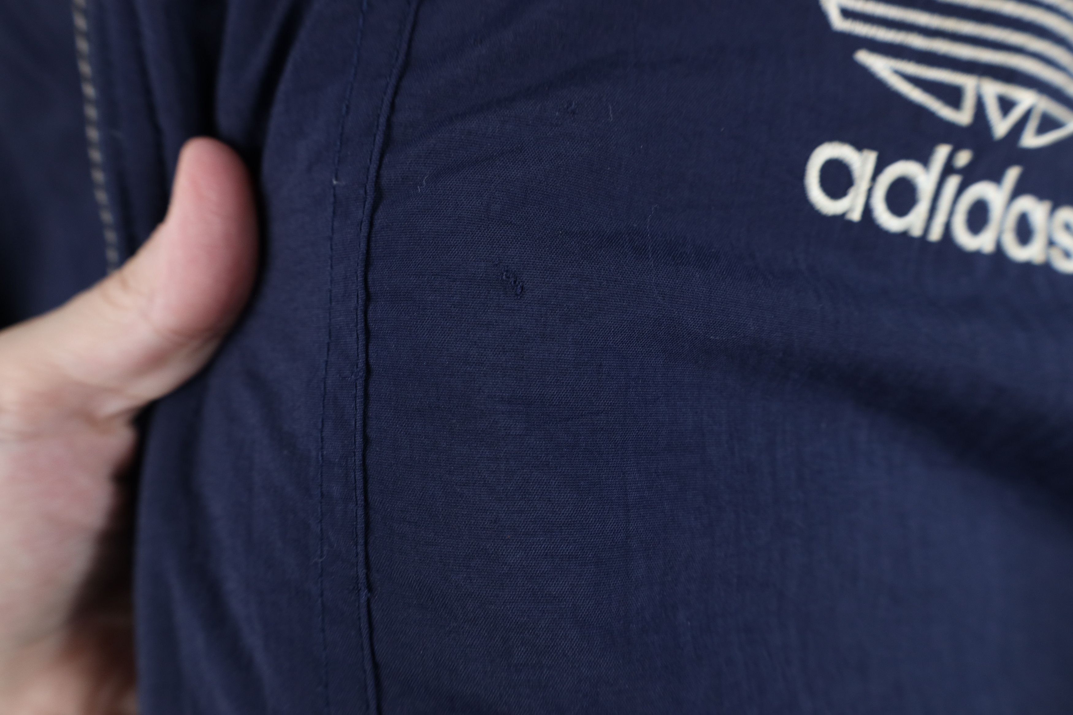 Adidas Vintage 90s Adidas Reversible Quilted Puffer Jacket Blue Size US L / EU 52-54 / 3 - 5 Thumbnail