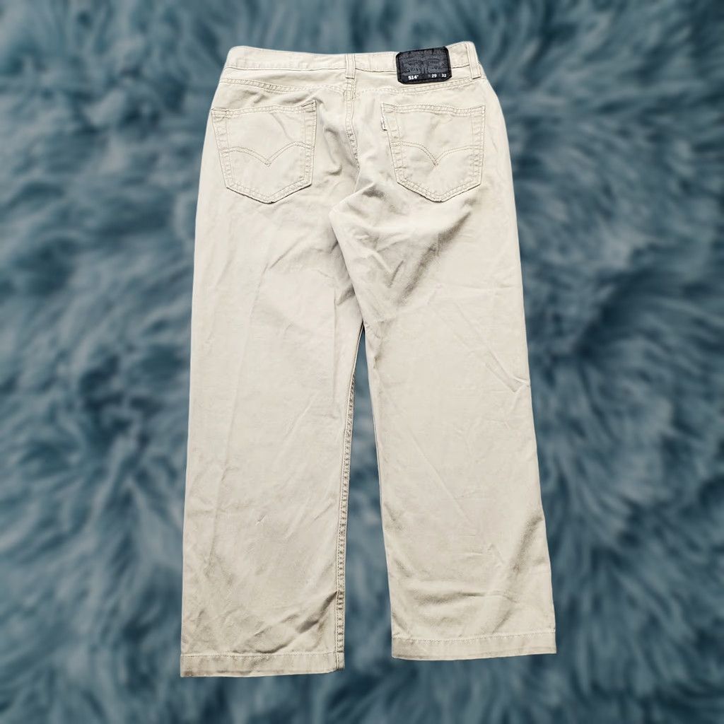 Levi's Levi's 514 Jeans Mens 29 Tan Denim Stretch Straight Fit White Tab Streetwear Size US 29 - 1 Thumbnail