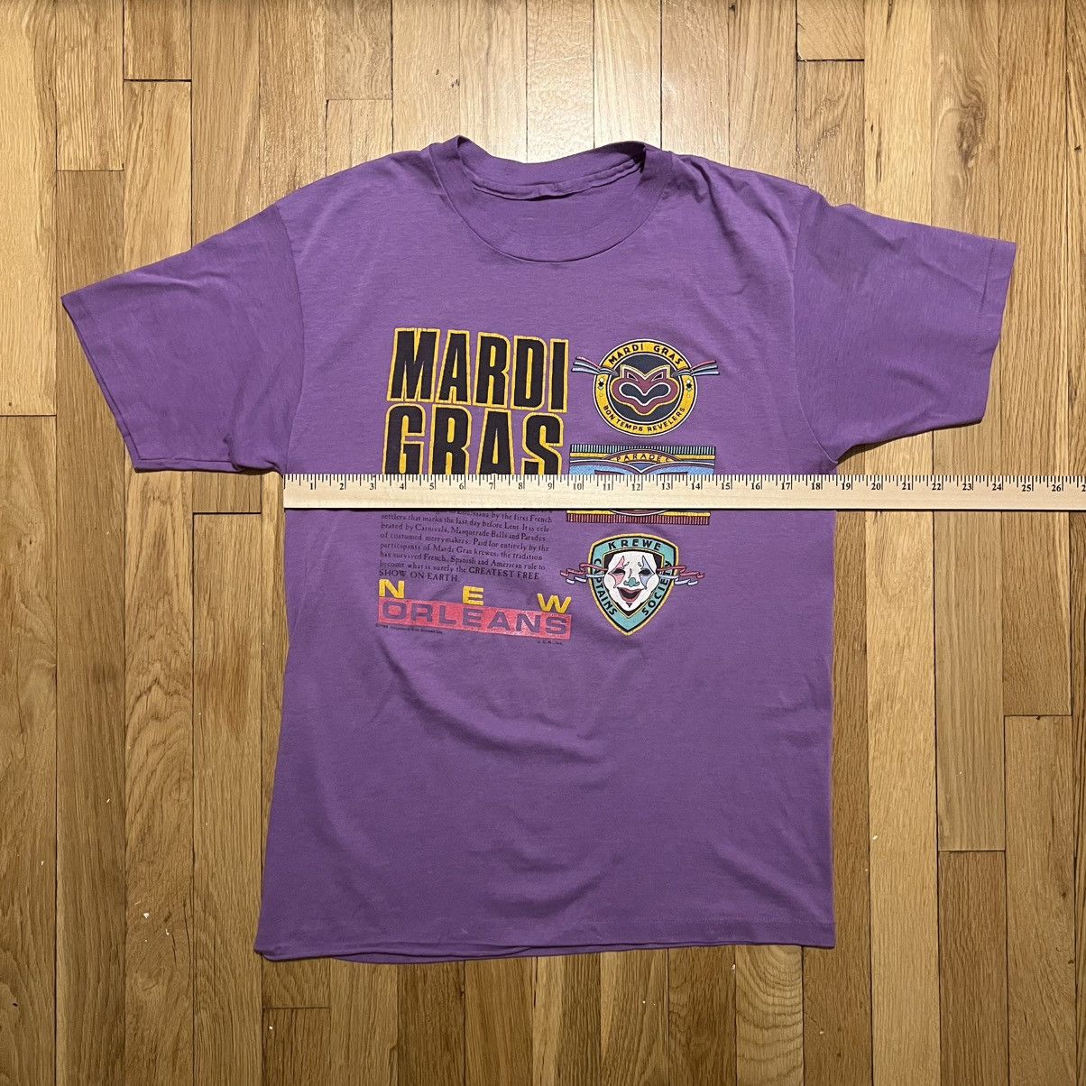 Vintage Vintage New Orleans Mardi Gras Krewes Medium Purple T Shirt Size US M / EU 48-50 / 2 - 4 Thumbnail