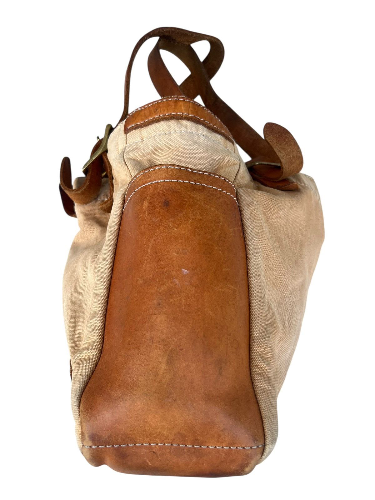 Bronson MFG. CO. Vintage Bronson Leather Distressed Heavy Leather Tote Bag Size ONE SIZE - 9 Thumbnail