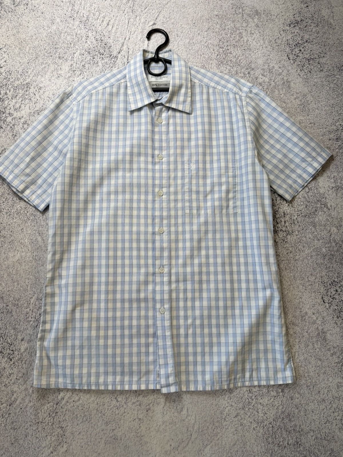Yves Saint Laurent Mens Vintage Yves Saint Laurent Shirts Button up Luxury YSL Size US M / EU 48-50 / 2 - 5 Thumbnail