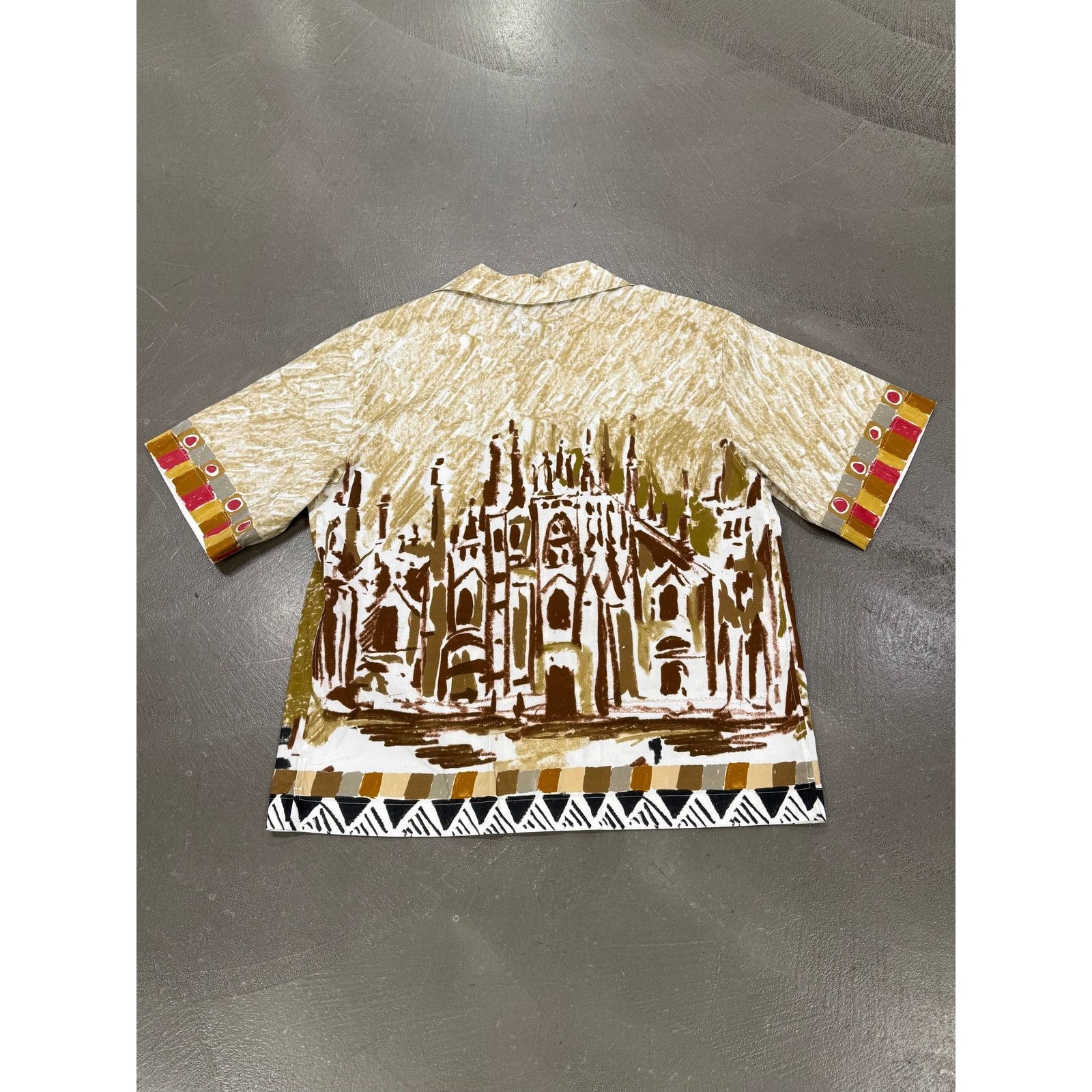 Prada 2018 Prada Duomo Milan painting bowling shirt Size S / US 4 / IT 40 - 2 Thumbnail