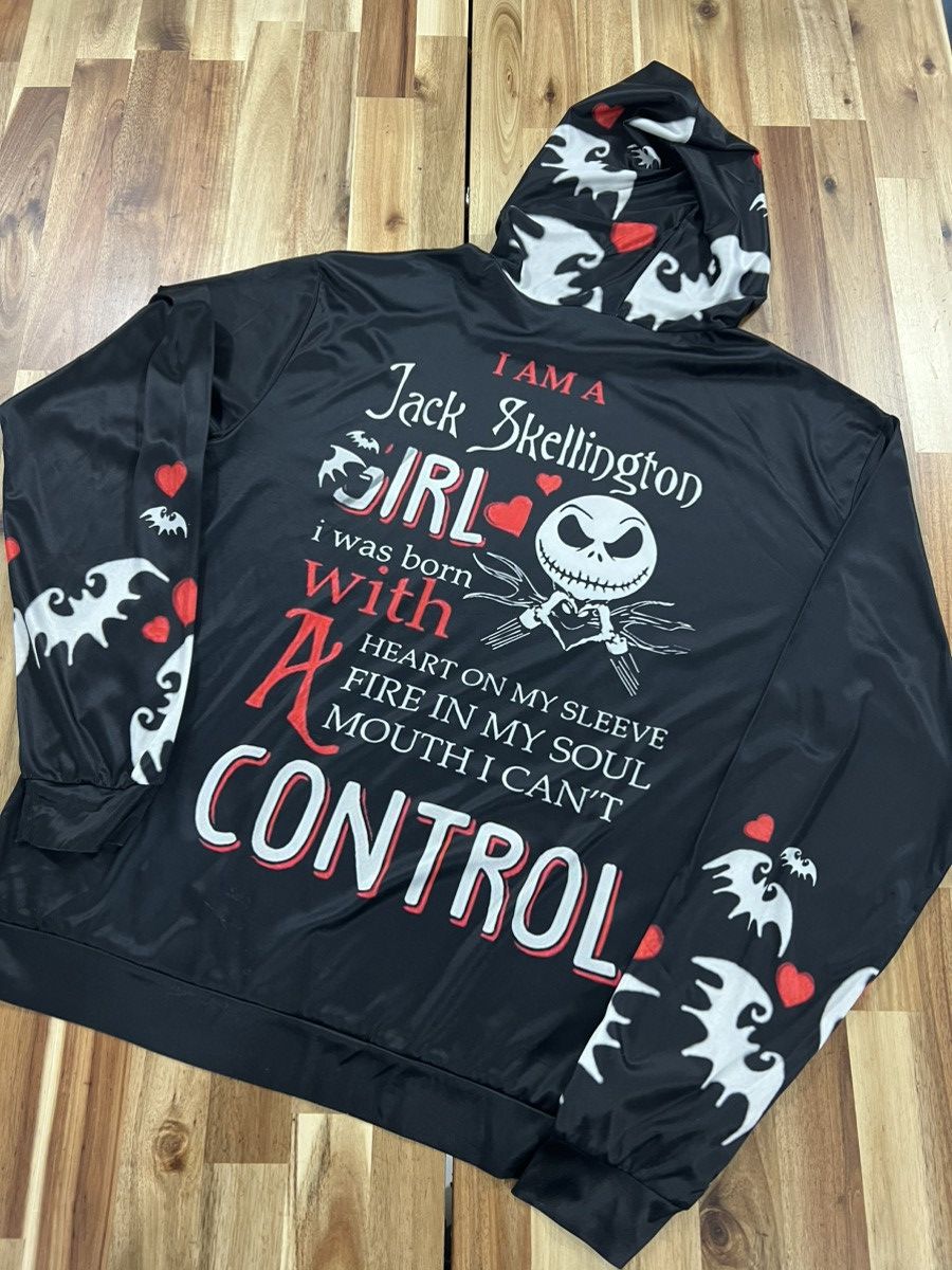 Japanese Brand × Vintage Jack Skellington Hoodies Size US XXL / EU 58 / 5 - 3 Thumbnail