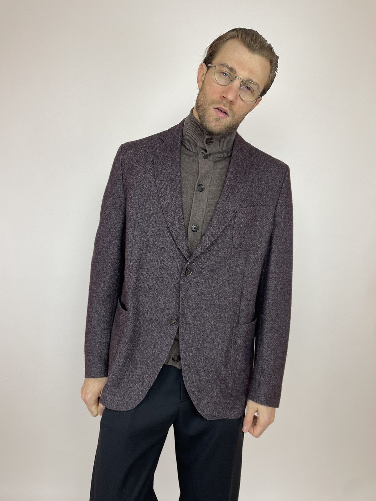 Bugatti Bugatti Wool Unlined blazer toscana pockets Mens size 58 Size 54R - 2 Thumbnail