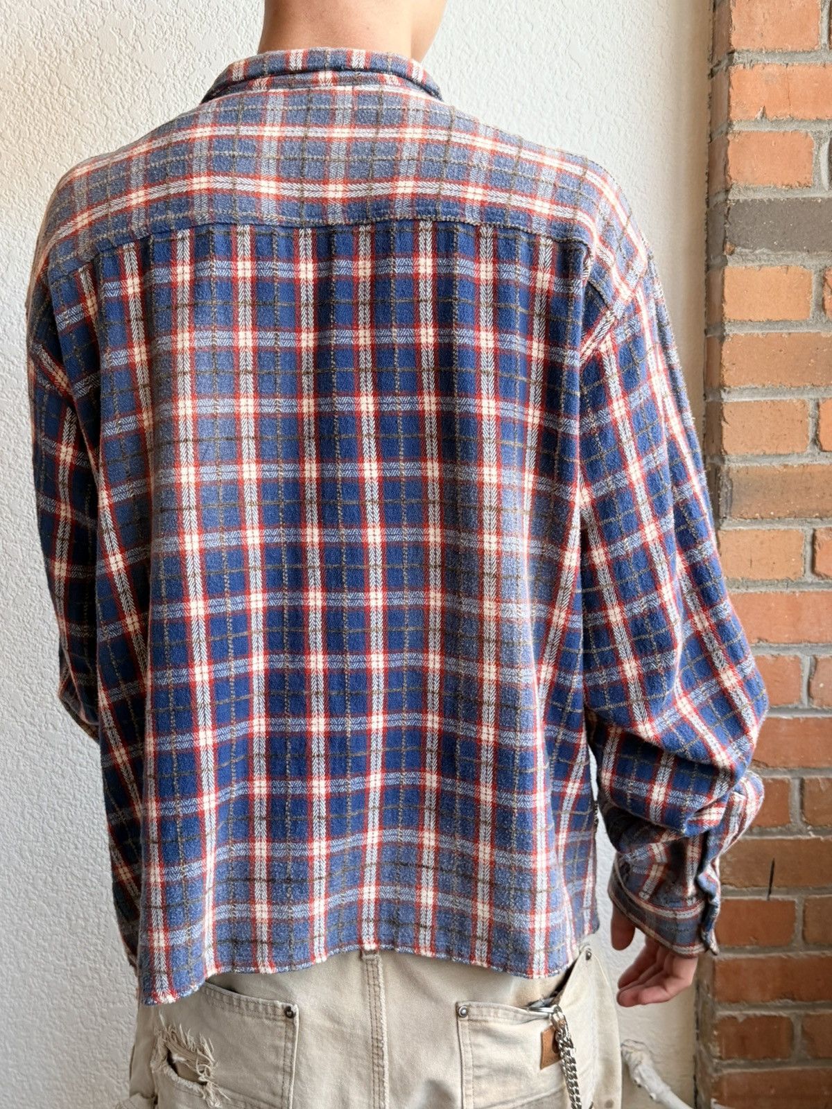 Vale Vale Plaid Spider Web Studded Flannel Size US XL / EU 56 / 4 - 2 Thumbnail