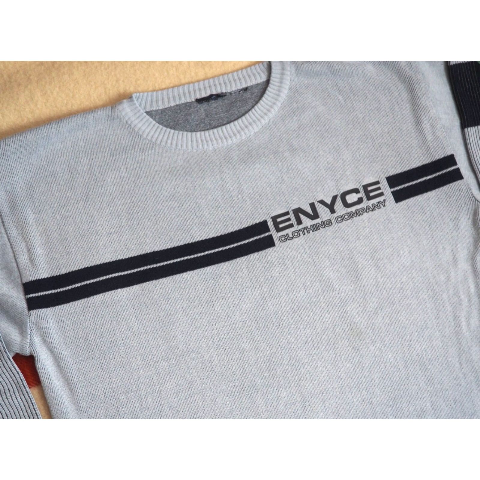 Enyce **VTG Y2K ENYCE SKY BLUE LOGO STRIPE SKATE PULLOVER SWEATER MEN'S XL** User: VTG Y2K ENYCE SKY BLUE LOGO STRIPE SKATE PULlover SWEATER MEN'S XL Size US XL / EU 56 / 4 - 3 Thumbnail