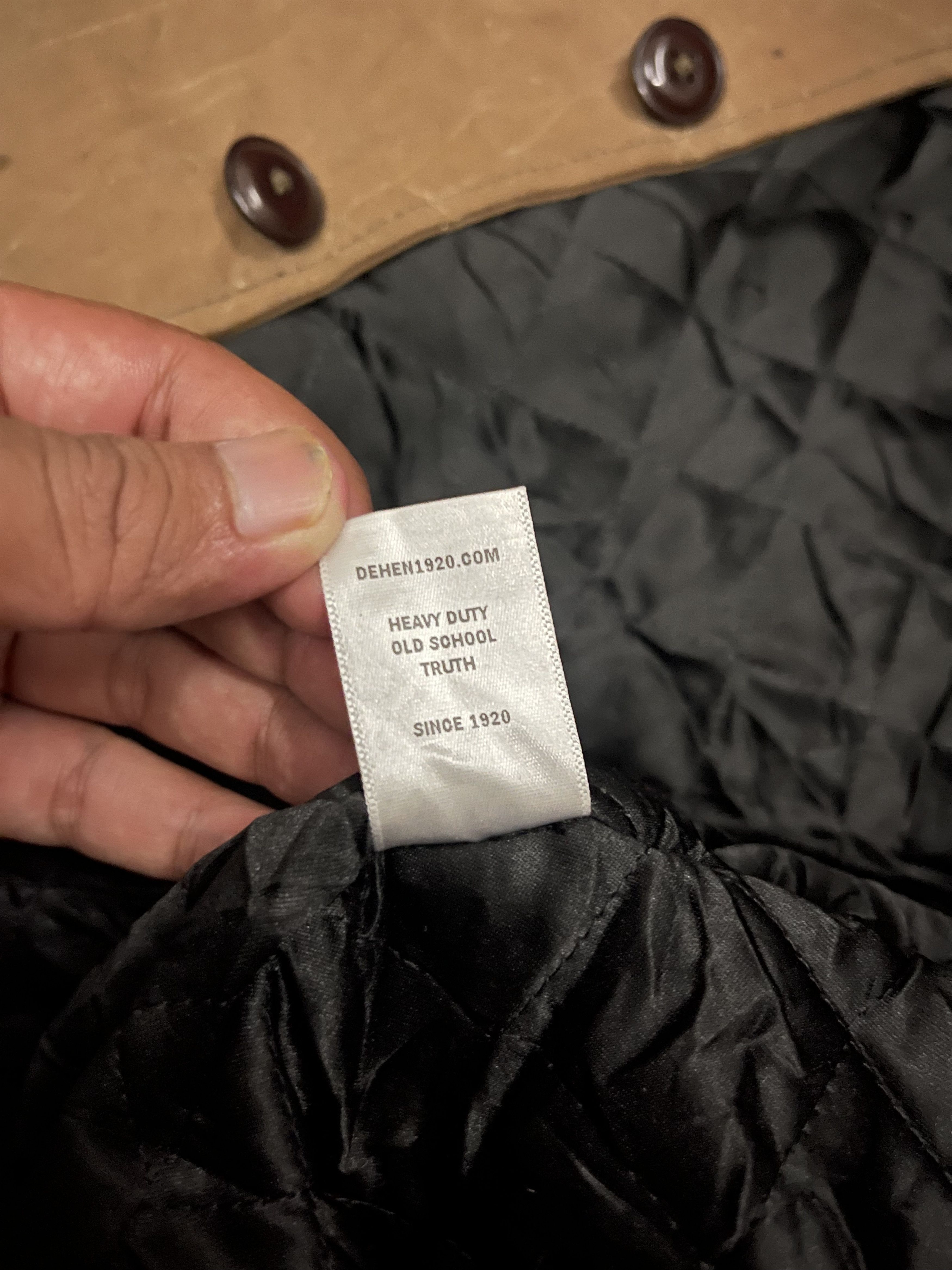 Dehen 1920 Dehen 1920 Heavy Duty Old School Truth Brown Waxed Canvas Size US XXL / EU 58 / 5 - 14 Thumbnail