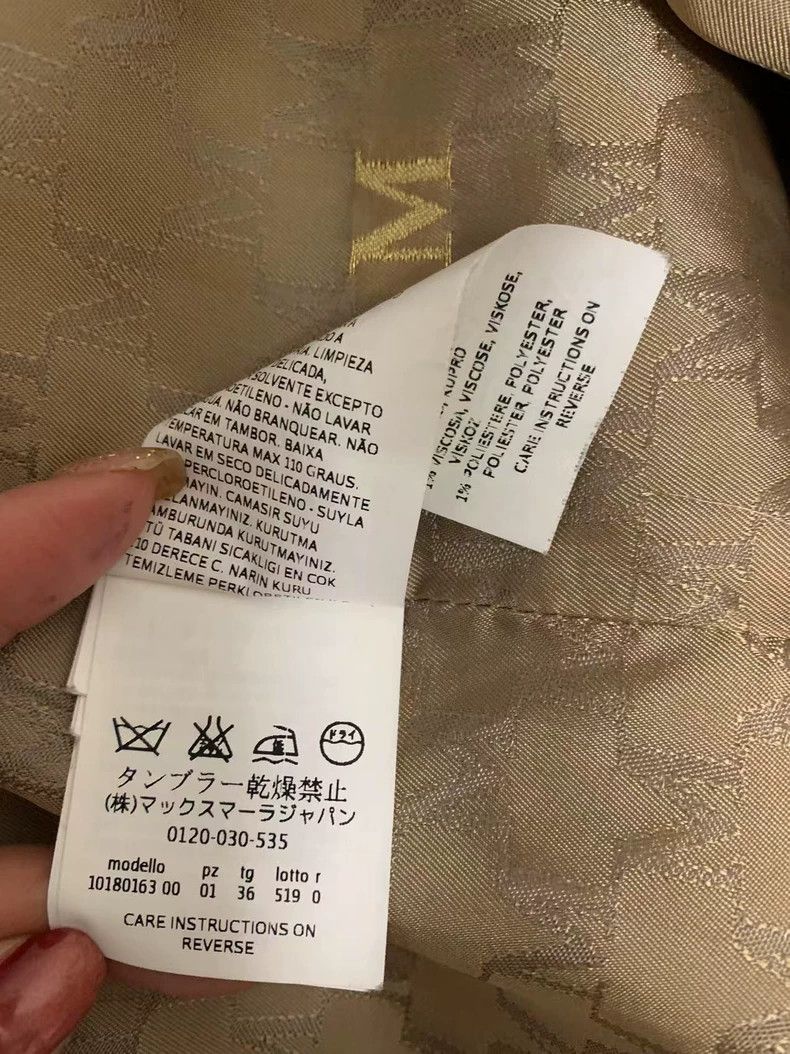 Max Mara Max Mara Madame, 101801 coat, sandy white Size S / US 4 / IT 40 - 7 Thumbnail