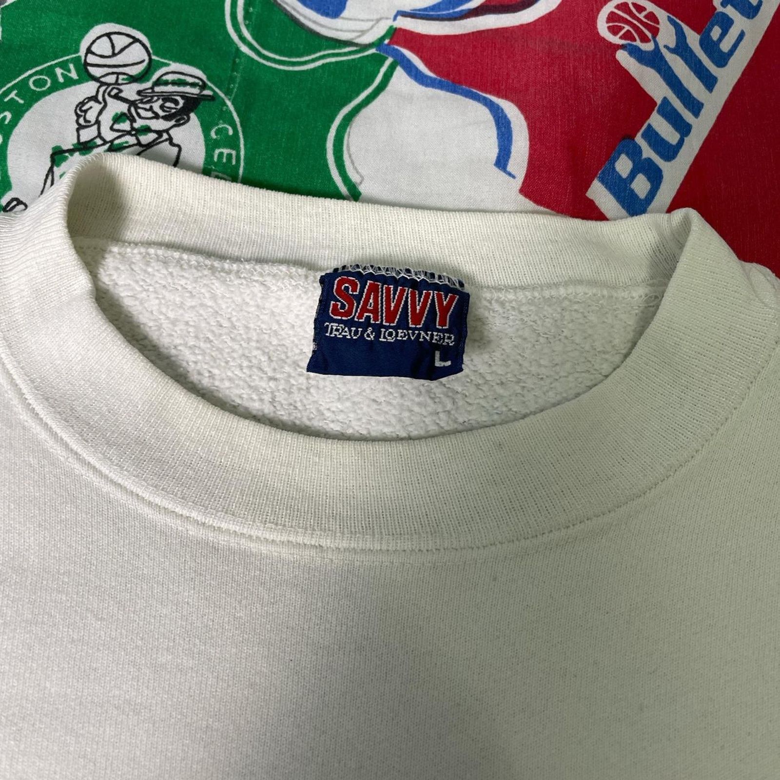 NCAA × Vintage Vintage 90s NCAA Georgetown Hoyas Basketball Crewneck Size US L / EU 52-54 / 3 - 4 Thumbnail