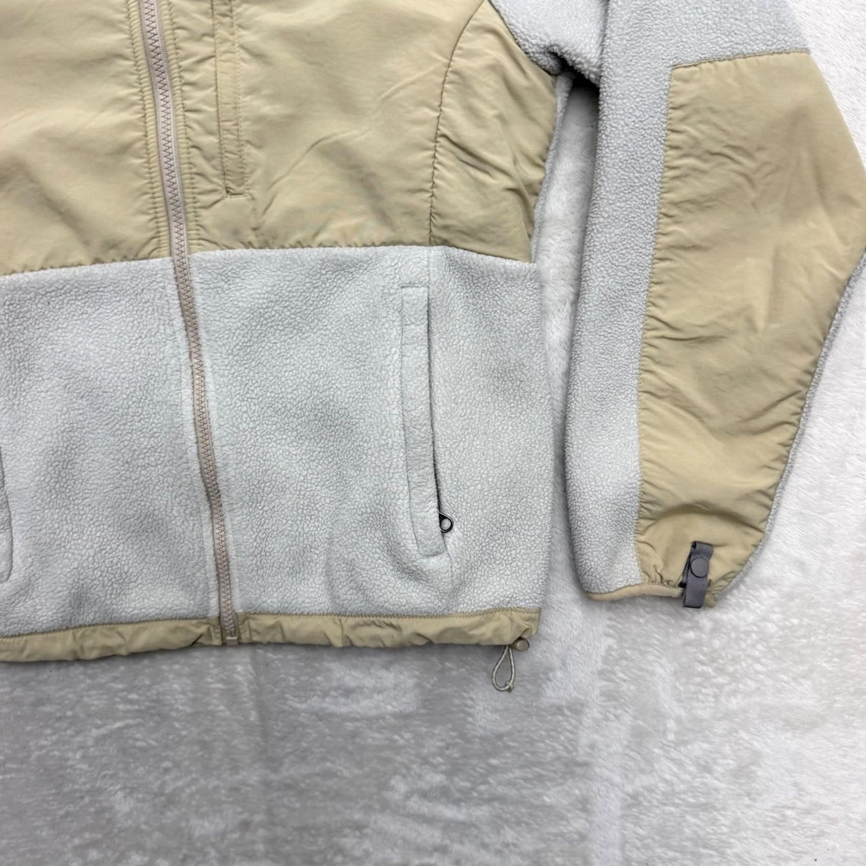 The North Face The North Face Jacket Womens Small Gray Tan Polartec Fleece Full Zip Coat Warm Size S / US 4 / IT 40 - 4 Thumbnail