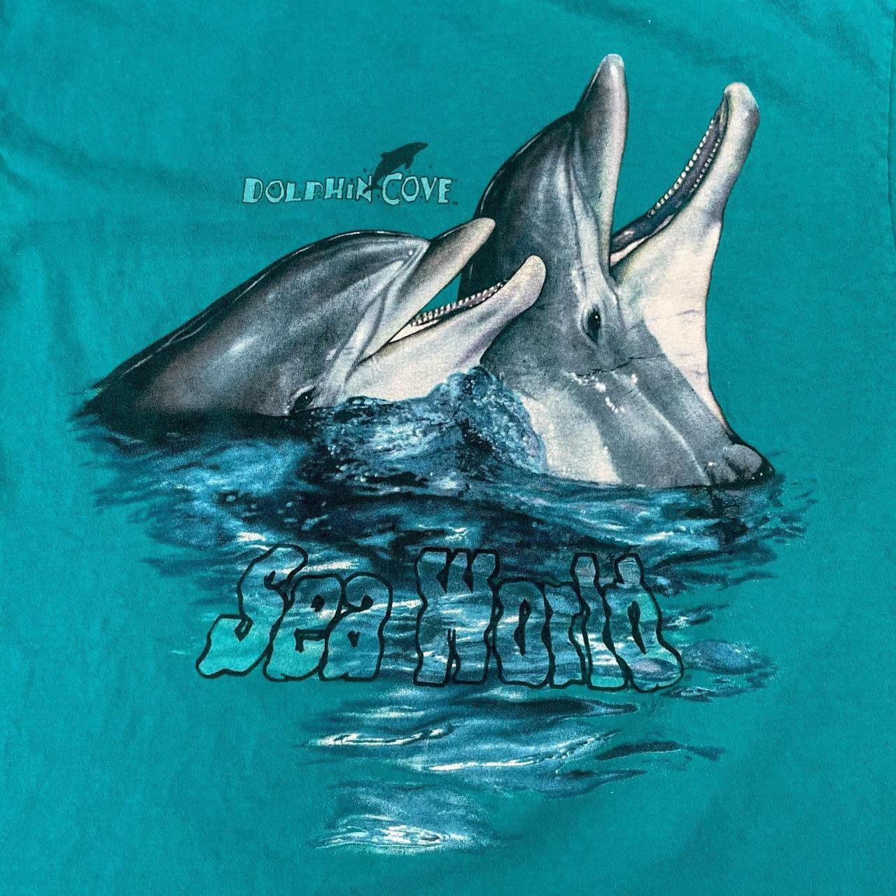 Hanes × Vintage Vintage 90’s Sea World Dolphin Cove T-Shirt Size US L / EU 52-54 / 3 - 3 Thumbnail