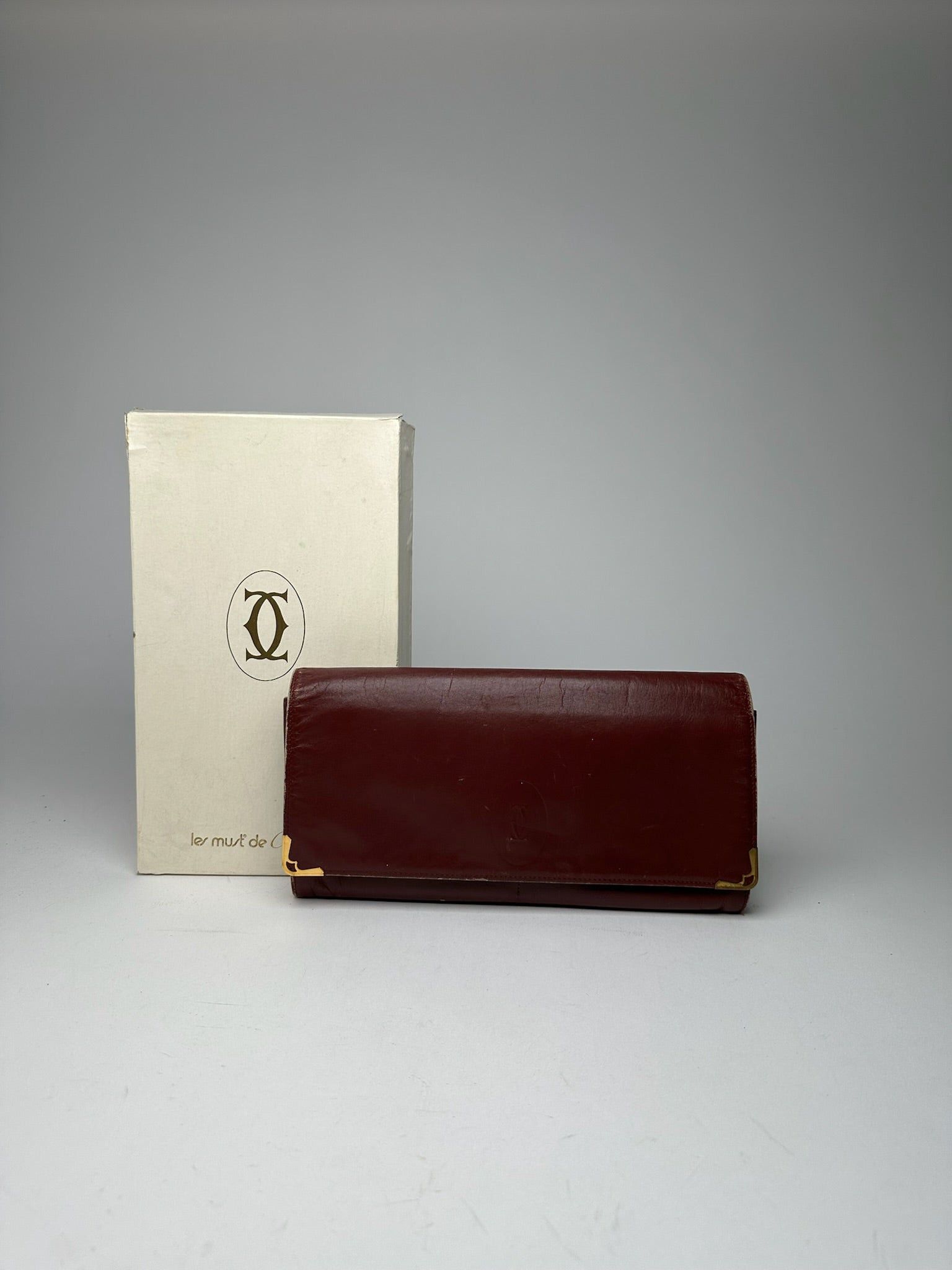 Cartier Vintage leather clutch burgundy Size ONE SIZE - 1 Thumbnail