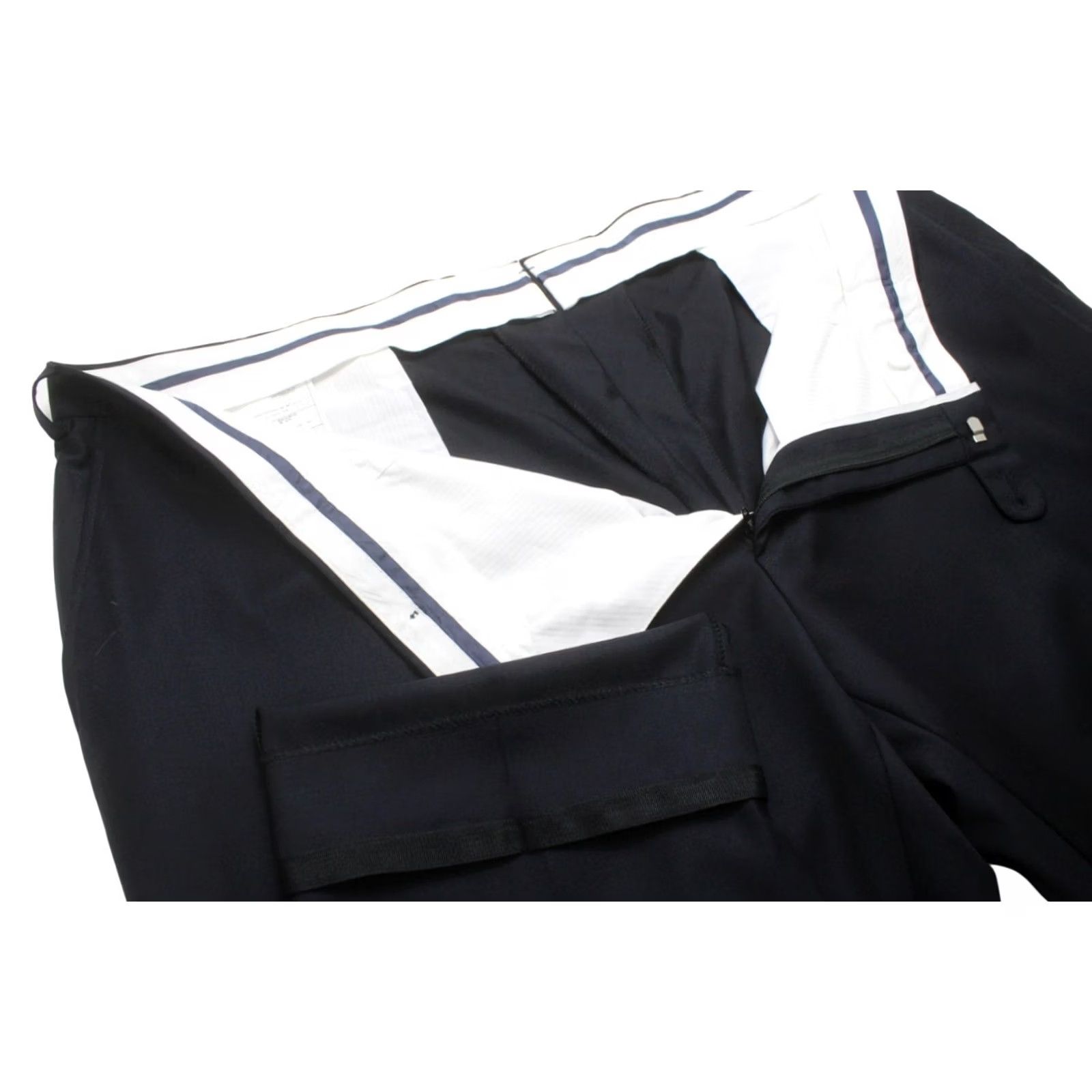 Suitsupply Suitsupply Brescia Trousers Wool Zip Fly Tapered Fit Blue Mens UK 56S / W46"} Size US 40 / EU 56 - 4 Thumbnail
