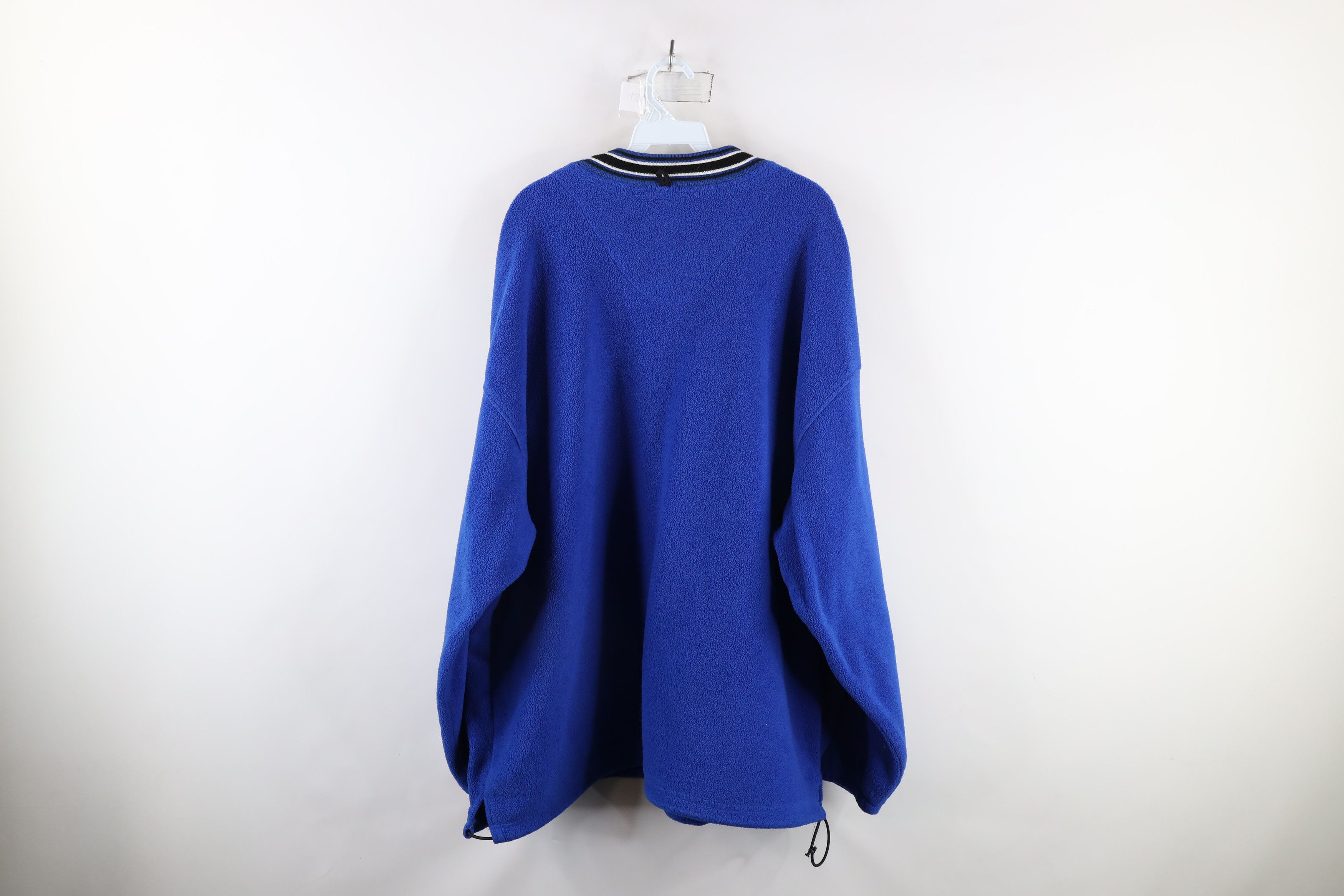 Vintage Vintage 90s University of V-Neck Fleece Sweater Blue USA Size US XXL / EU 58 / 5 - 11 Thumbnail