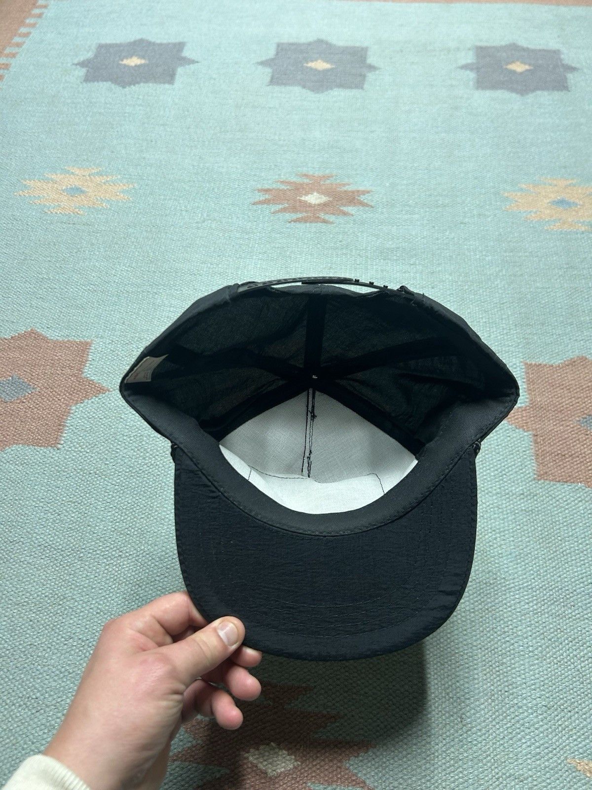 Vintage Vtg 80s SnapBack hat D.O.W. Asphalt yellow patch gold leaf Size ONE SIZE - 5 Thumbnail