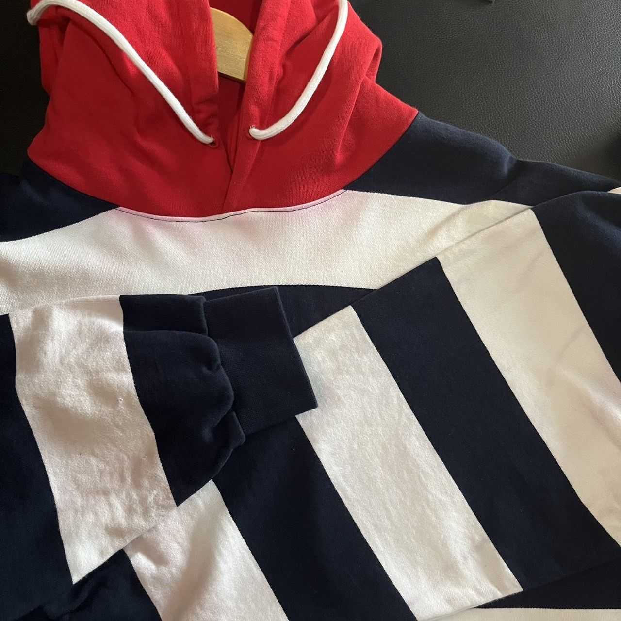acme de la vie acmé de la vie STRIPE ARCH LOGO HOODIE NAVY Size US L / EU 52-54 / 3 - 17 Thumbnail