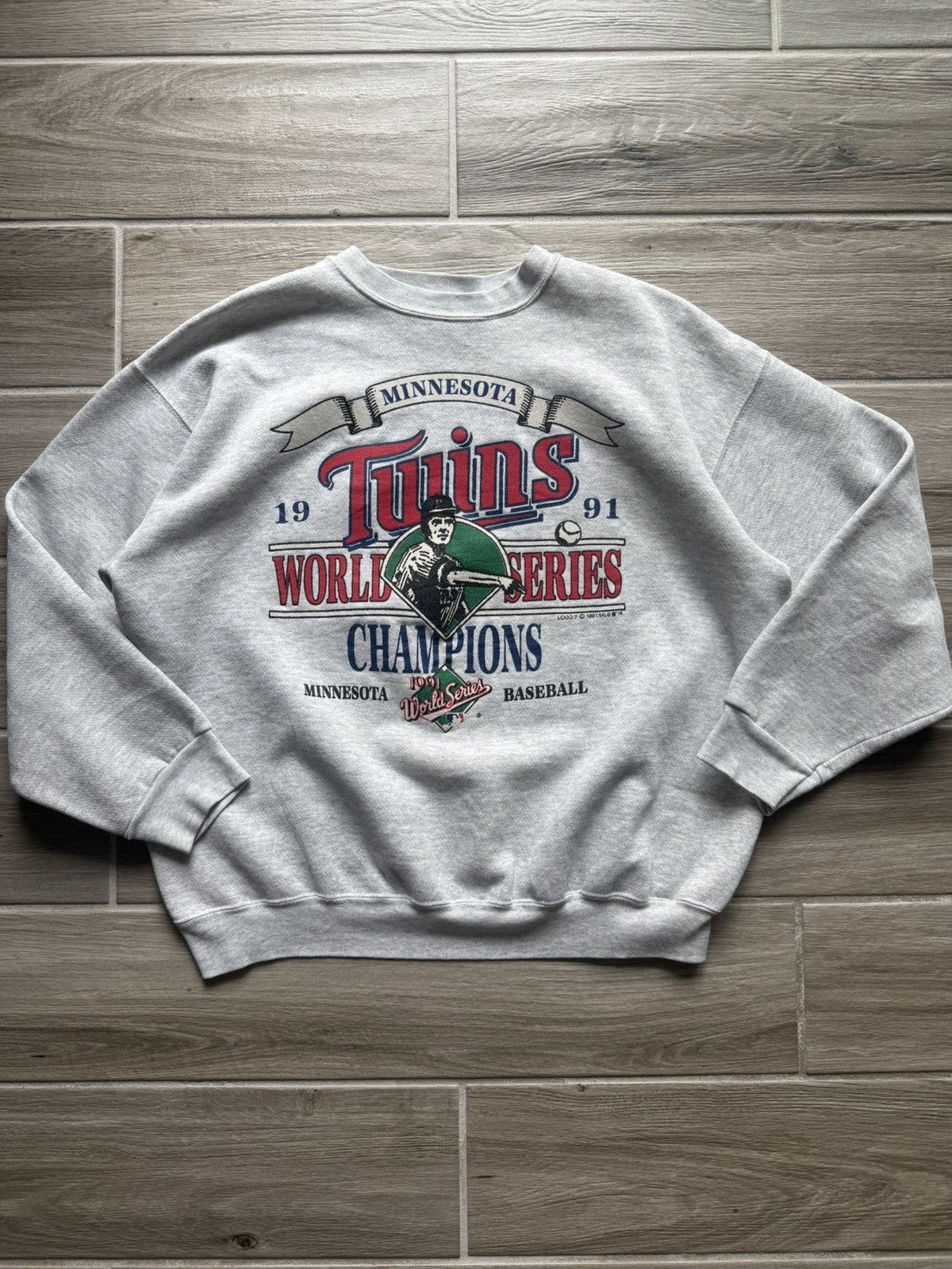 Vintage 1991 Minnesota Twins World Series Champs Crewneck XL
