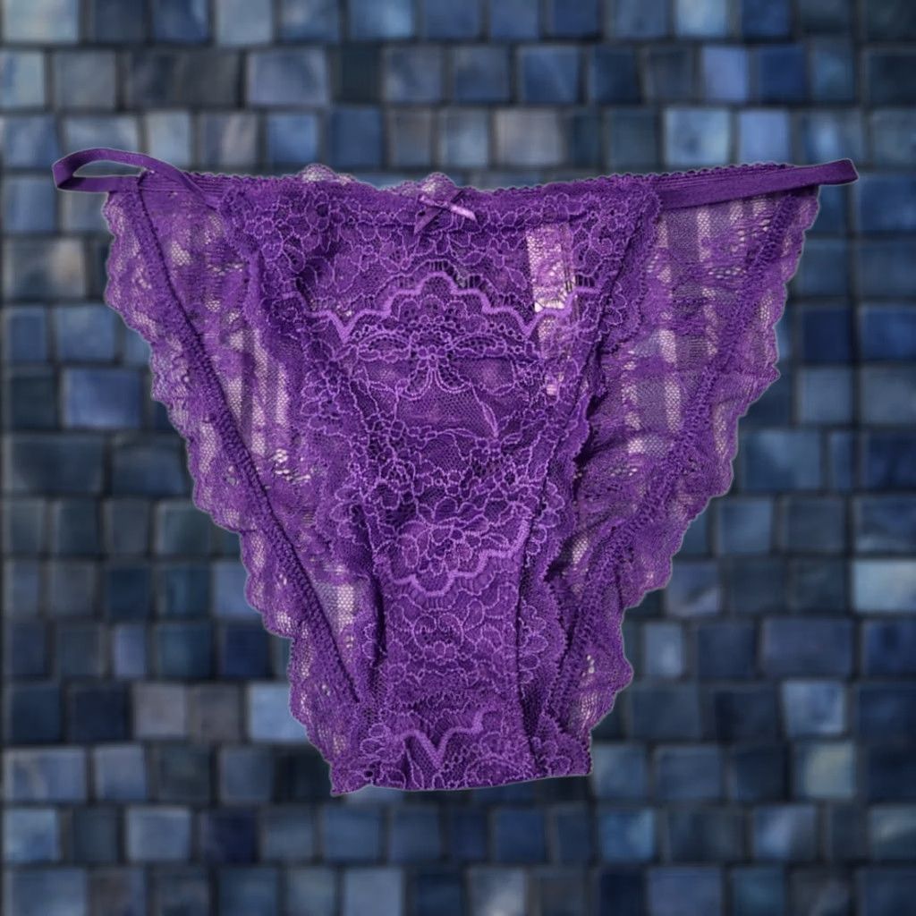 Victoria's Secret Victoria's Secret Womens M Panty Bikini Lace Purple Size 32" / US 10 / IT 46 - 1 Thumbnail