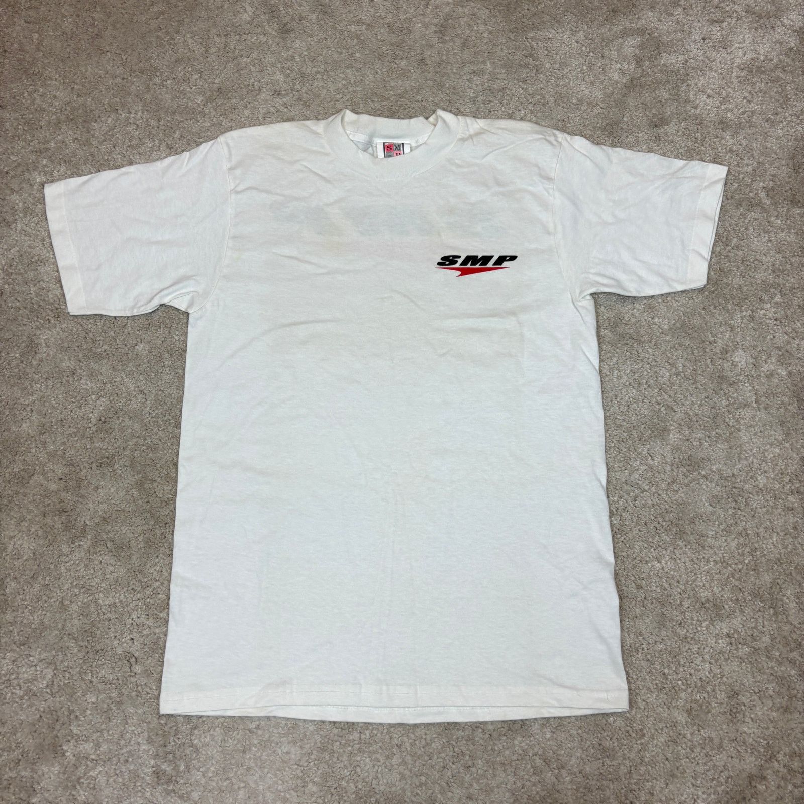 Vintage Rare Vintage 90s SMP Skateboarding Logo T Shirt Men's Medium Size US M / EU 48-50 / 2 - 2 Thumbnail