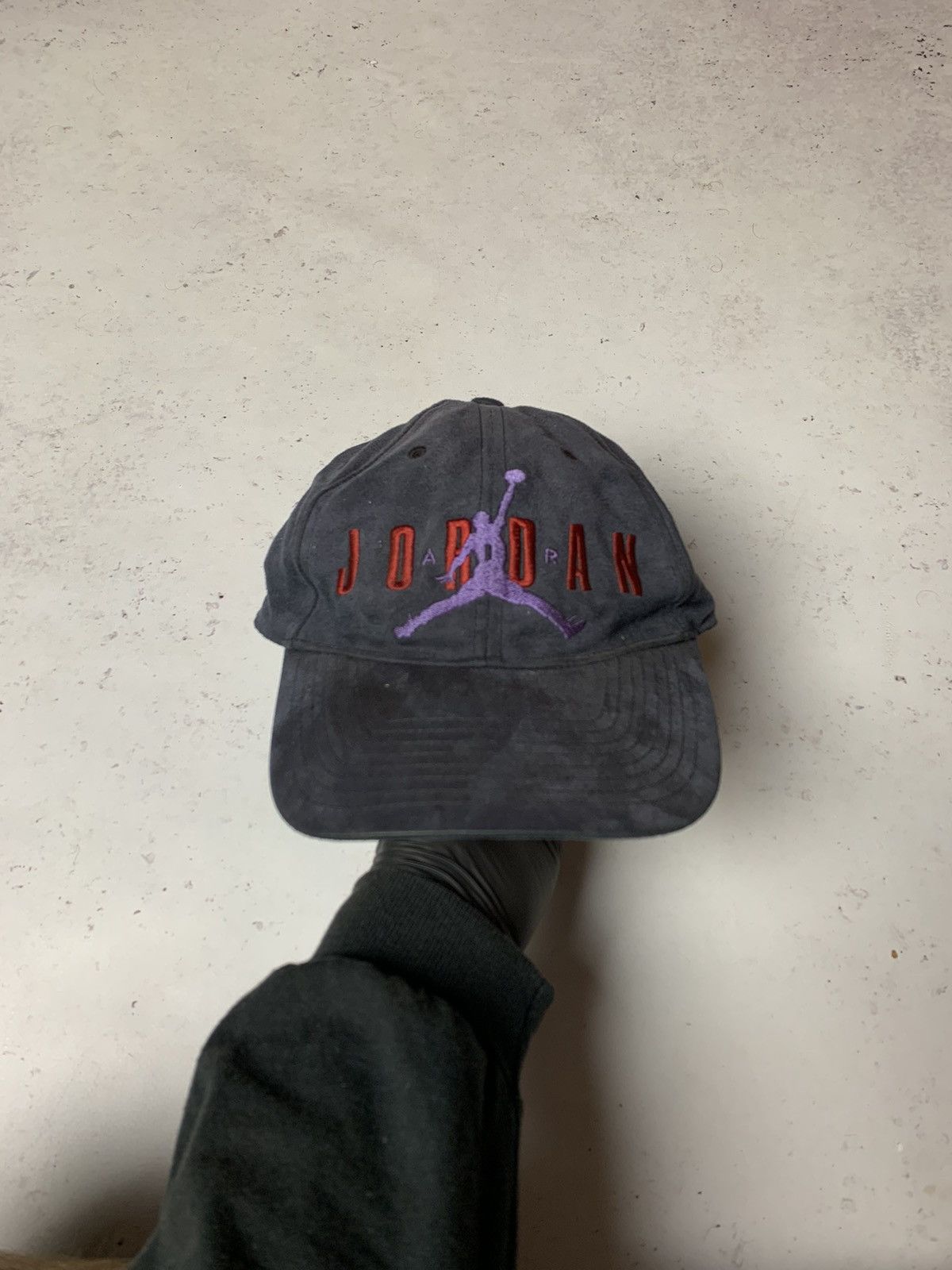 Jordan Brand Vintage 90's Jordan Brand Velour Big Logo Y2K Cap Size ONE SIZE - 3 Thumbnail