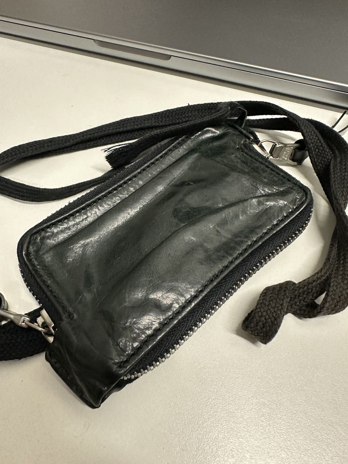 11 By Boris Bidjan Saberi 11 by boris bidjan saberi black lamb leather small wallet Size ONE SIZE - 2 Thumbnail