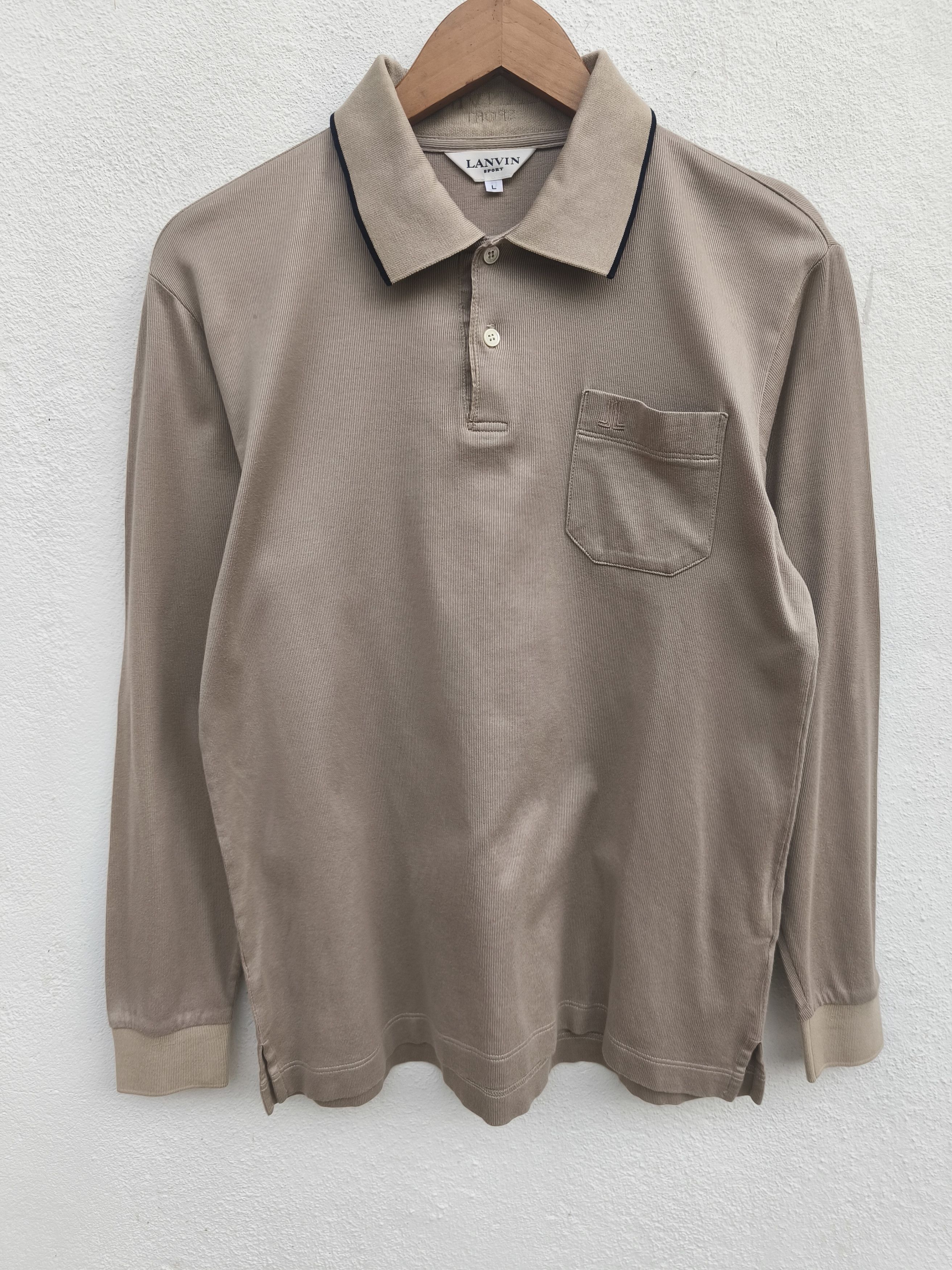 Lanvin Vintage Lanvin Polos long sleeve Size US M / EU 48-50 / 2 - 2 Thumbnail