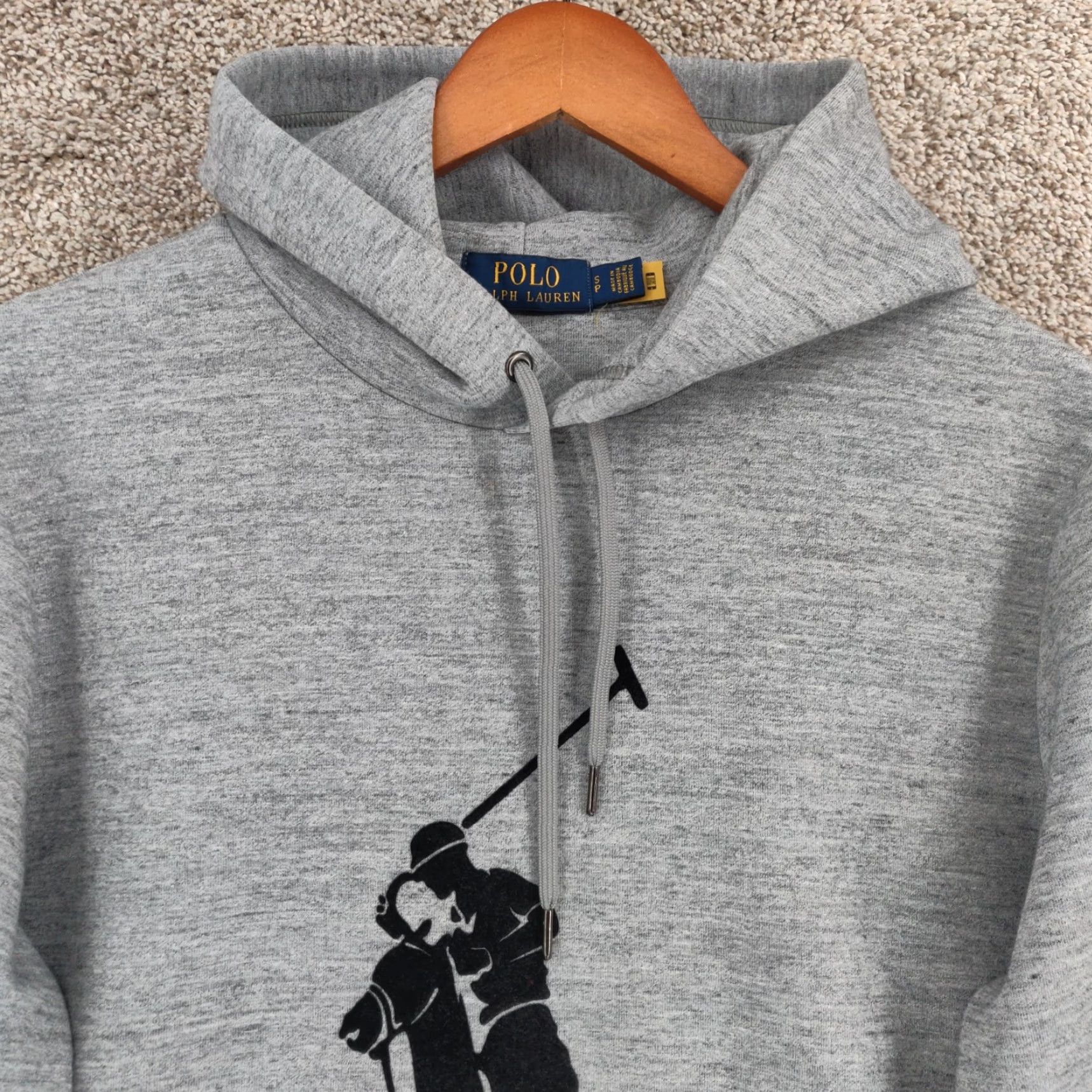 Polo Ralph Lauren Polo Ralph Lauren Hoodie Mens Small Gray Double Knit Big Pony Graphic Logo Size US S / EU 44-46 / 1 - 2 Thumbnail