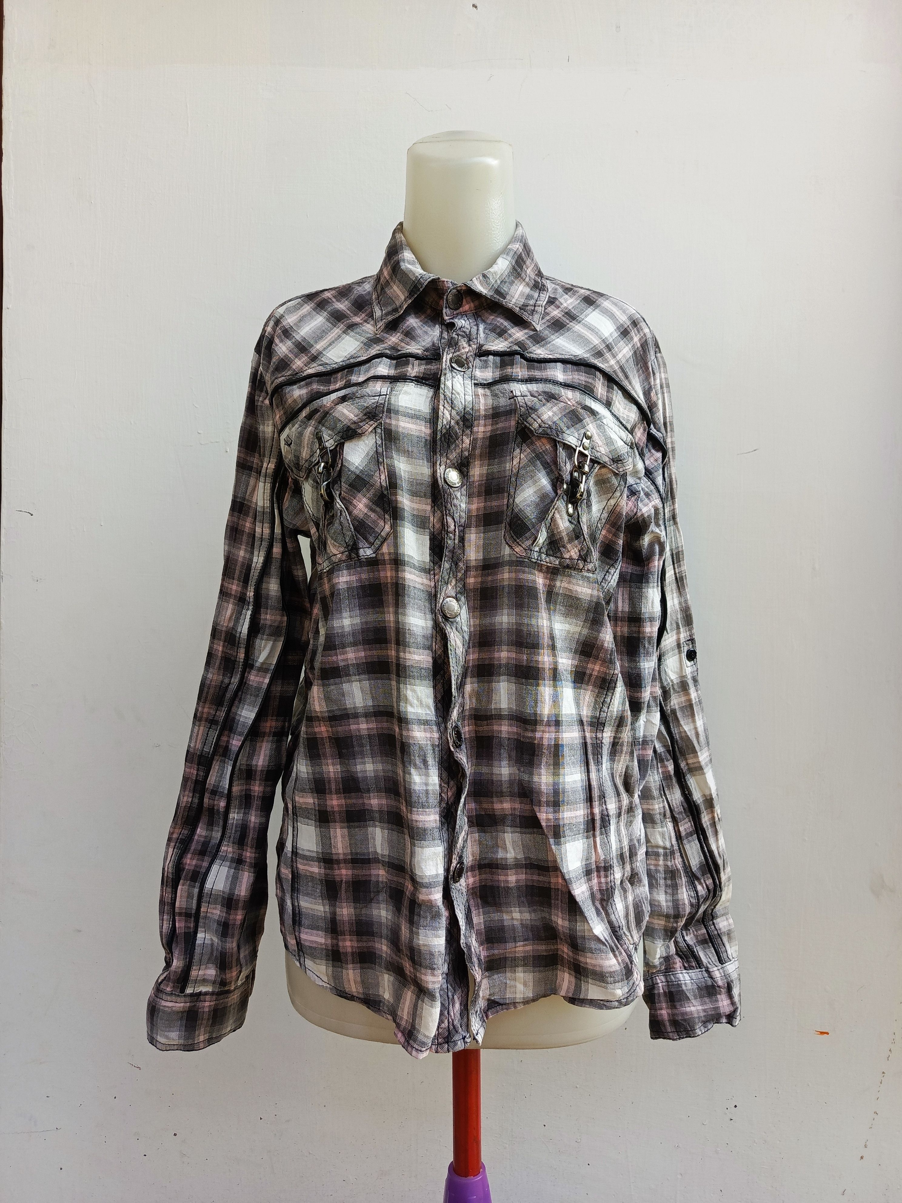 In The Attic In The Attic Homme Grunge Plaid Archive Piece Size L / US 10 / IT 46 - 1 Thumbnail