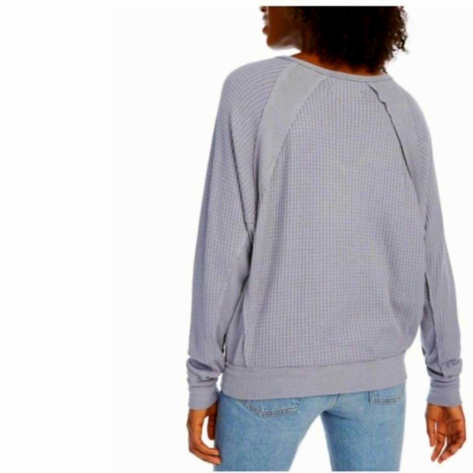 Free People Free People Santa Clara Ribbed Oversized Charcoal Black S Size S / US 4 / IT 40 - 4 Thumbnail